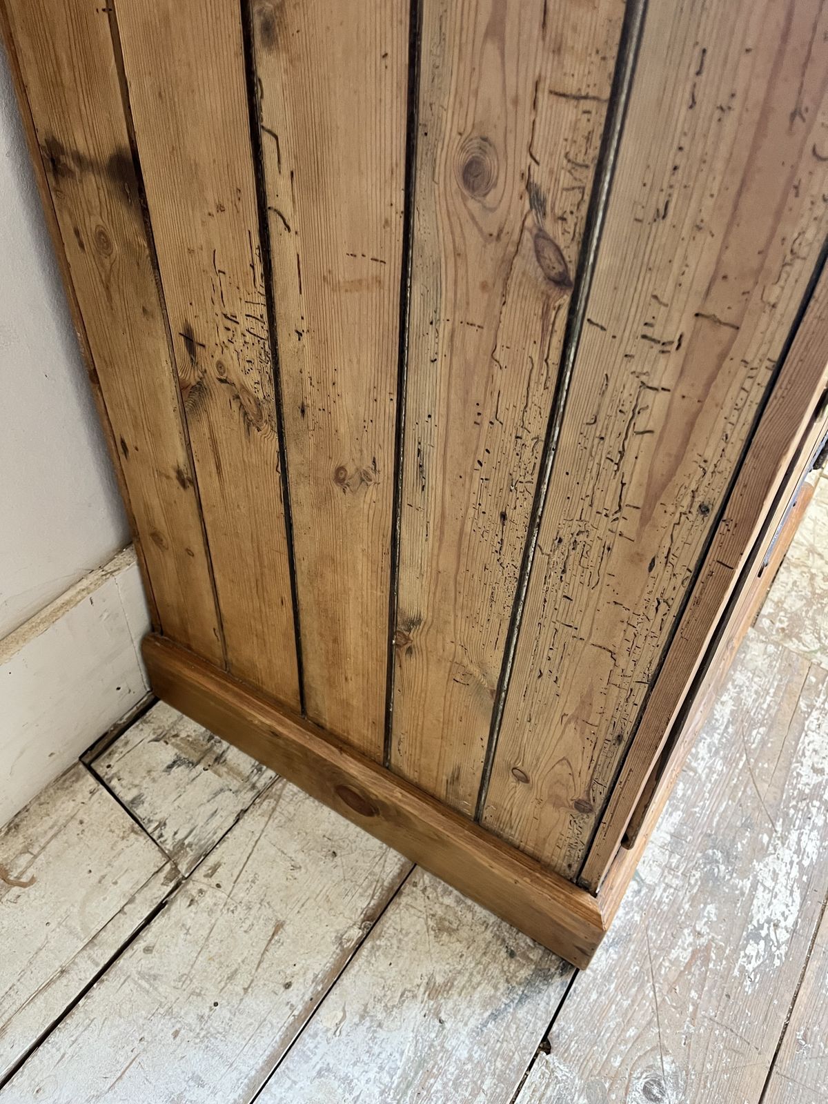 photo furniture A Tall Narrow Victorian Pine Linen/Larder Cupboard