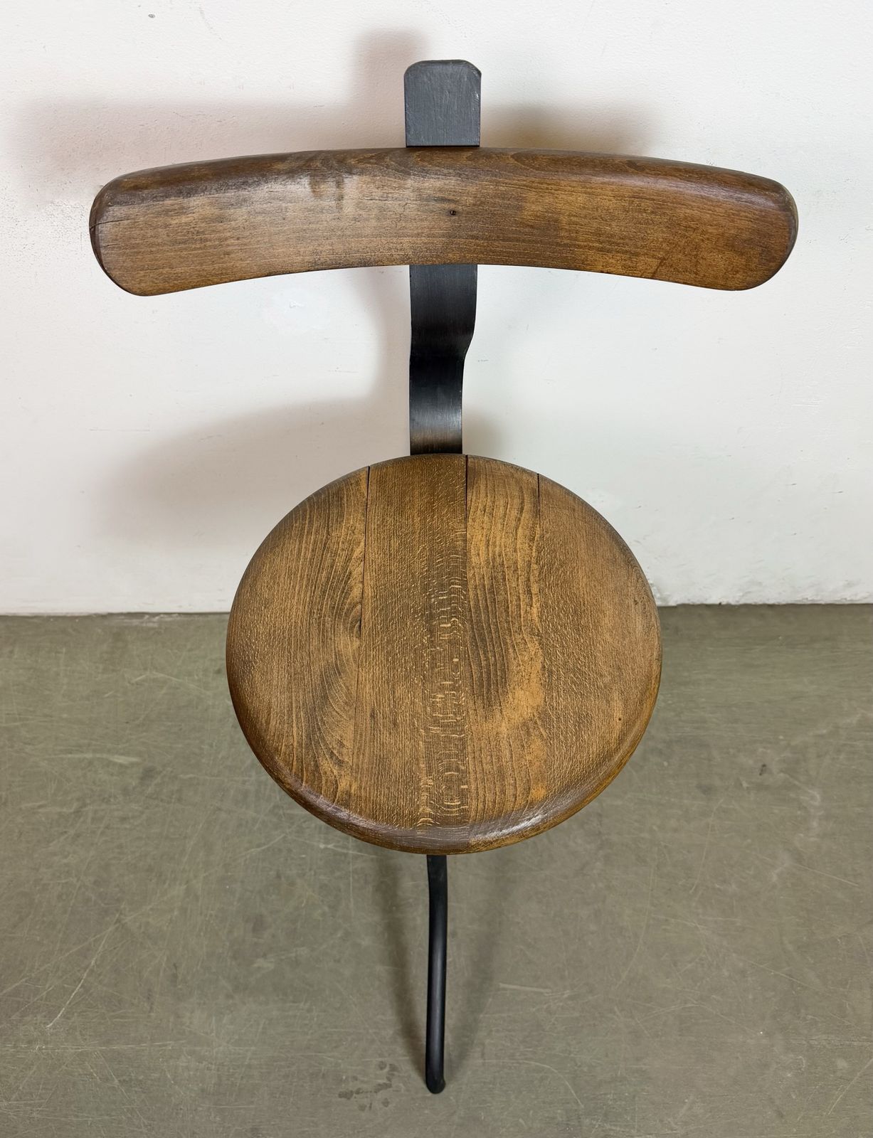 Industrial Factory Swivel Chair, 1950s photo vinterior