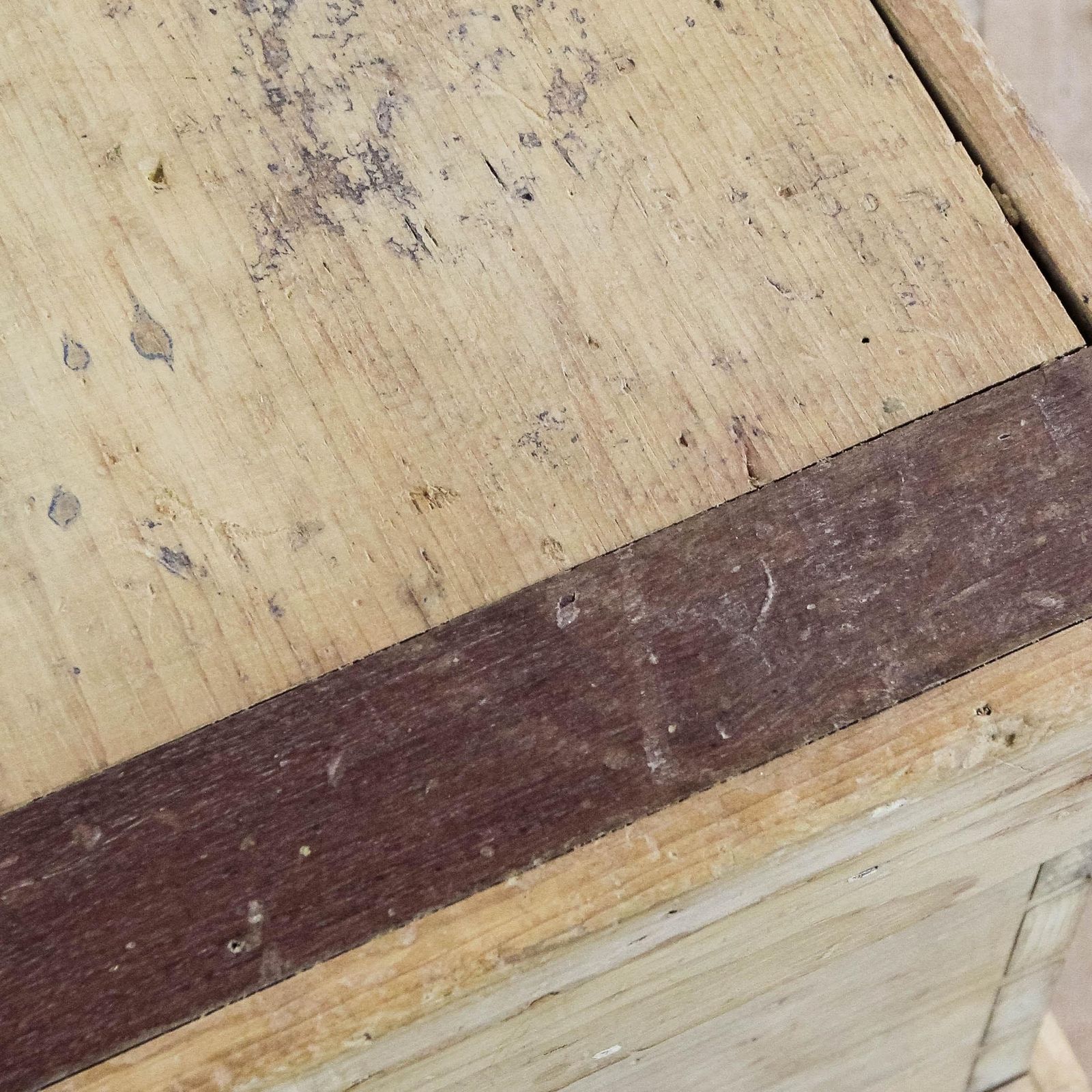 Antique Pine Tool Chest Or Blanket Box | Antique Furniture | Antique Trunk | Antique Storage | Pine Trunks | Blanket Box (M 6615) photo vintage
