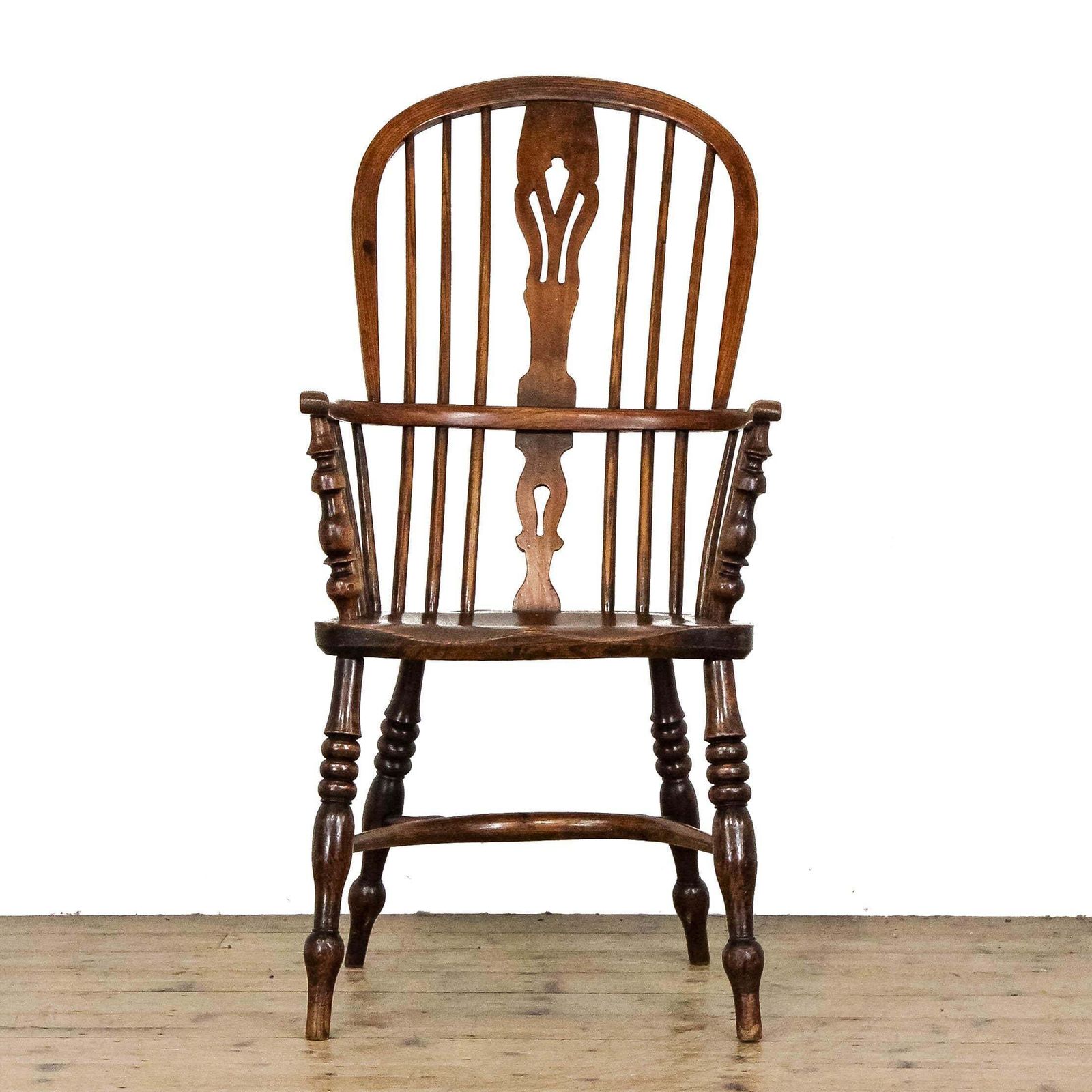 Antique Ash And Elm Windsor Armchair | Captain's Armchair | Antique Armchair | Antique Seating | Home Office (M 6784) photo furniture