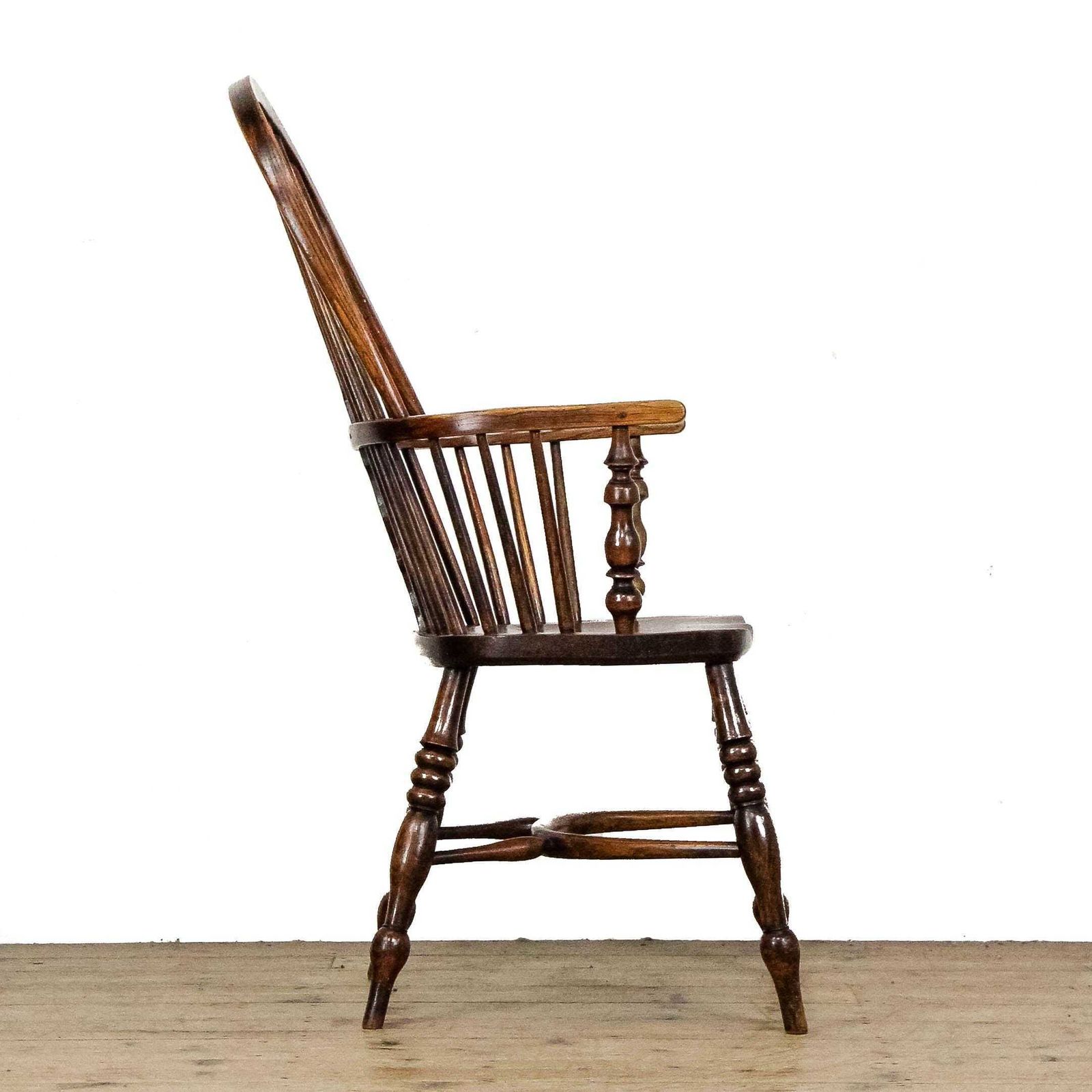 Antique Ash And Elm Windsor Armchair | Captain's Armchair | Antique Armchair | Antique Seating | Home Office (M 6784) photo buy