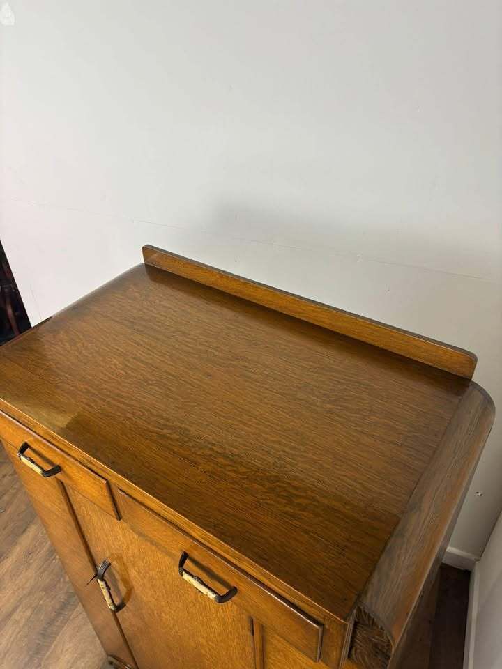 photo vinterior Vintage Oak Gentlemans Wardrobe