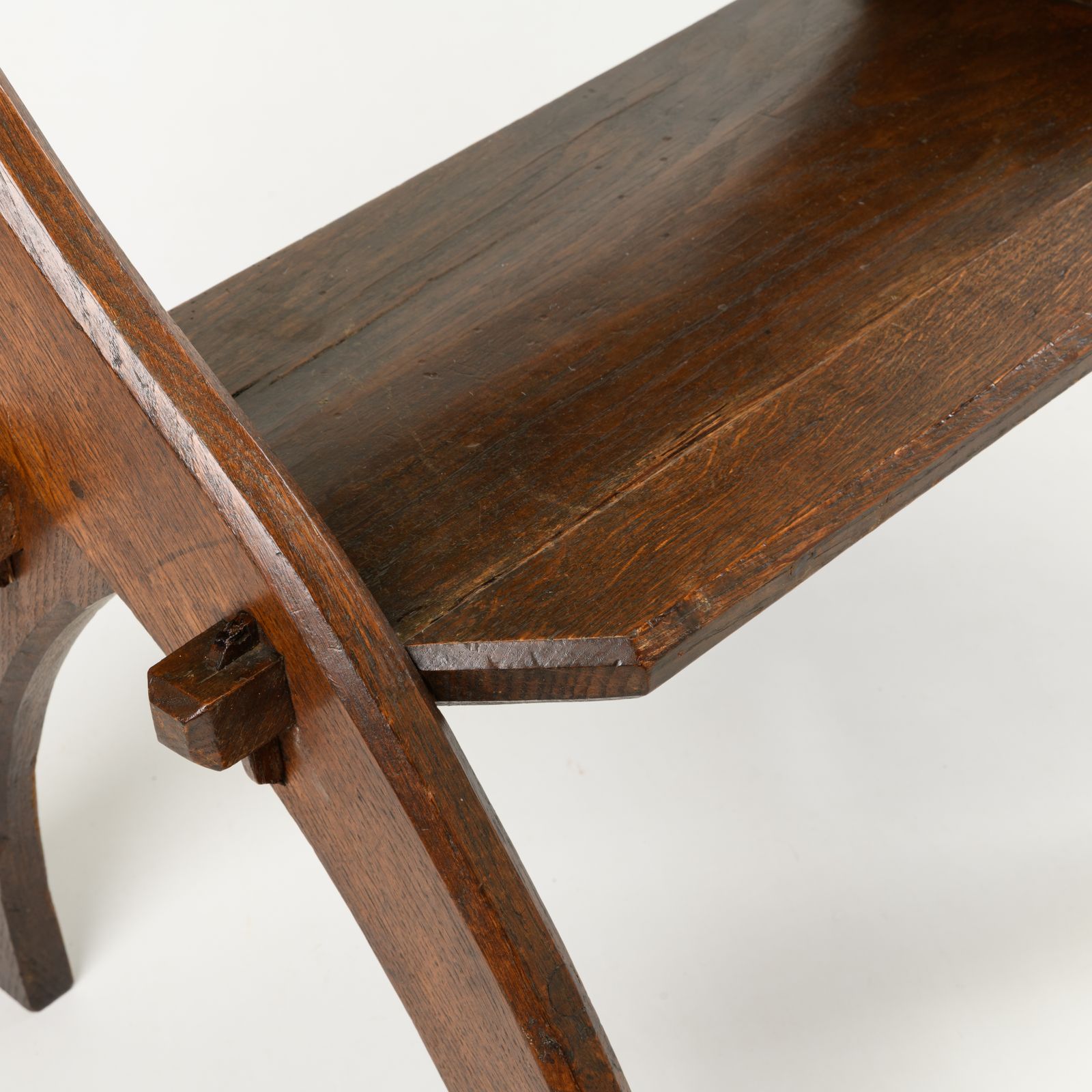 English Arts And Crafts Oak Ecclesiastical Prayer Chair, Late 19th / Early 20th Century photo buy