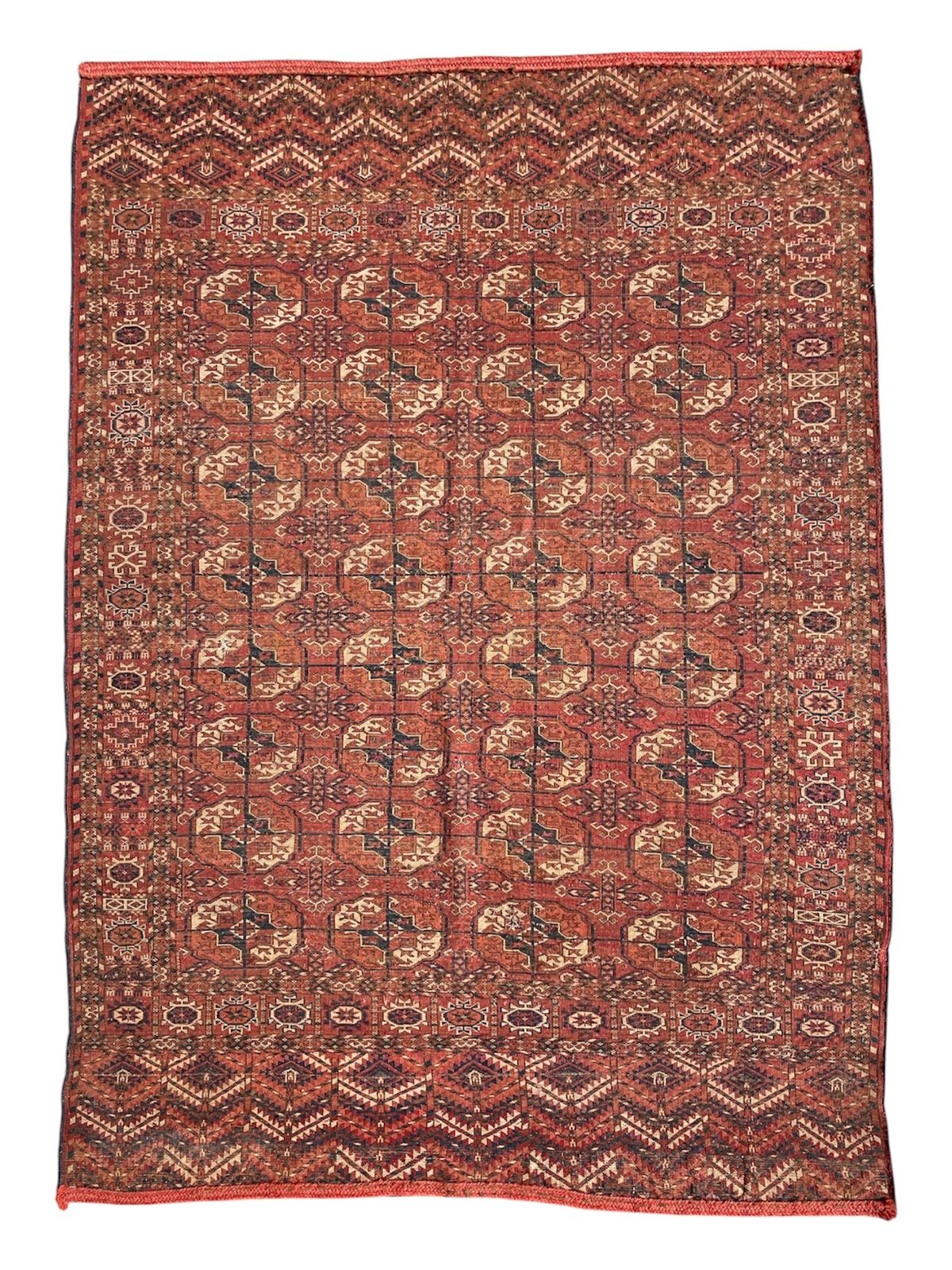 photo buy Antique Tekke Turkoman Dowry Rug With Silk Highlights
