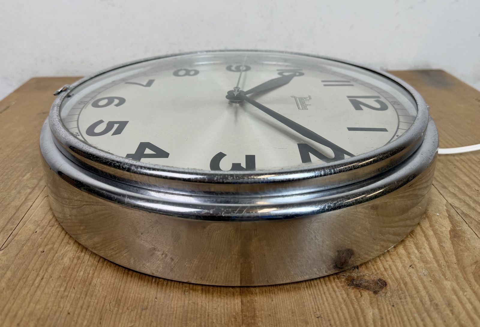 249.0 Vintage German Electric Wall Clock From Palmtag, 1960s photo