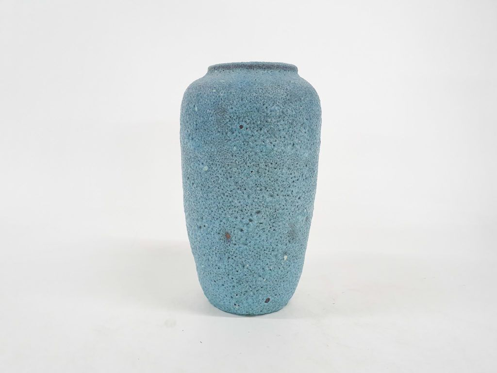 Blauwe "Fat Lava" Keramische Vaas, Toegeschreven Aan Pieter Groeneveldt, Nederland, Jaren 1970 photo furniture