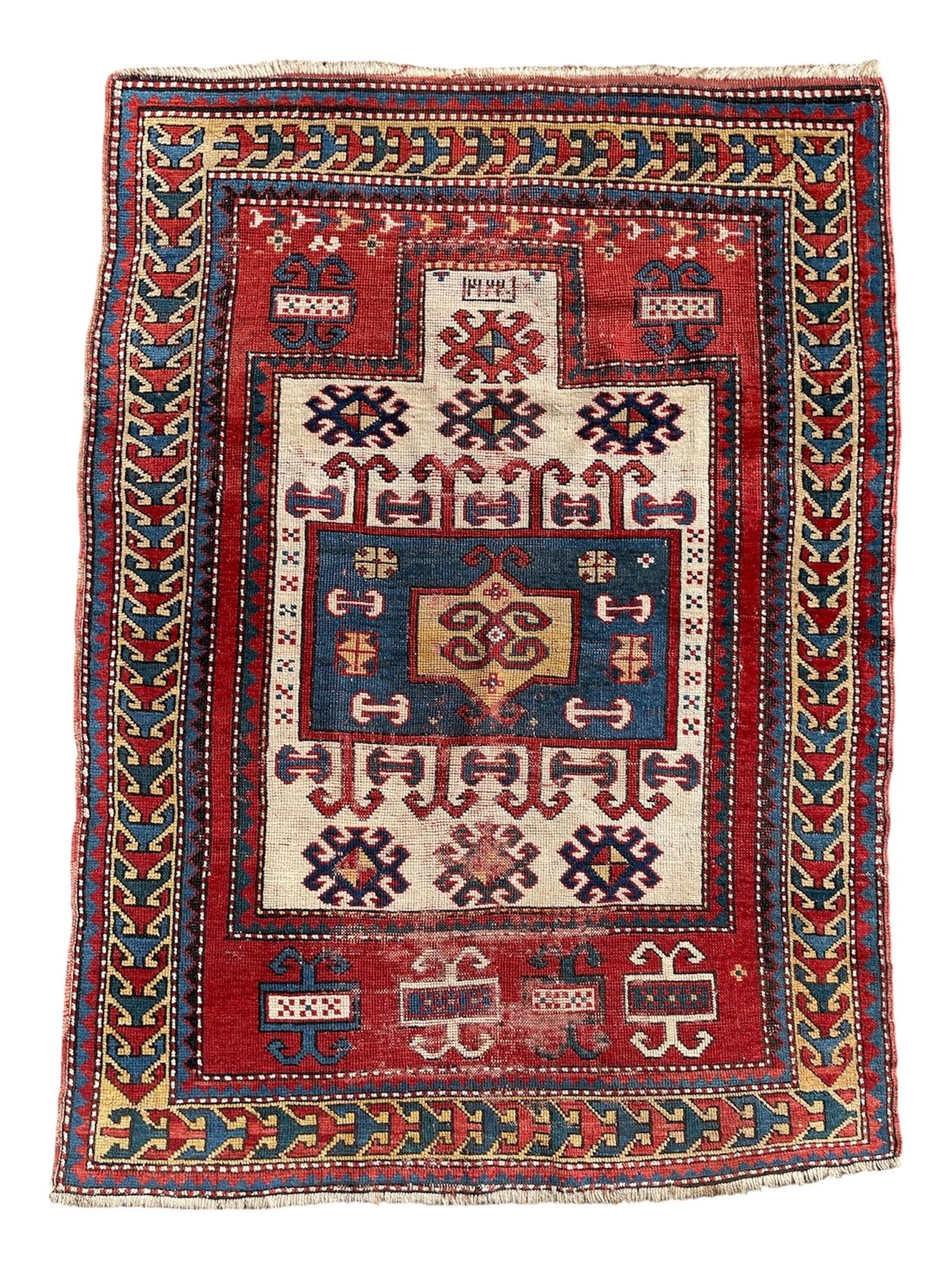 Antique Caucasian Karachov Prayer Rug