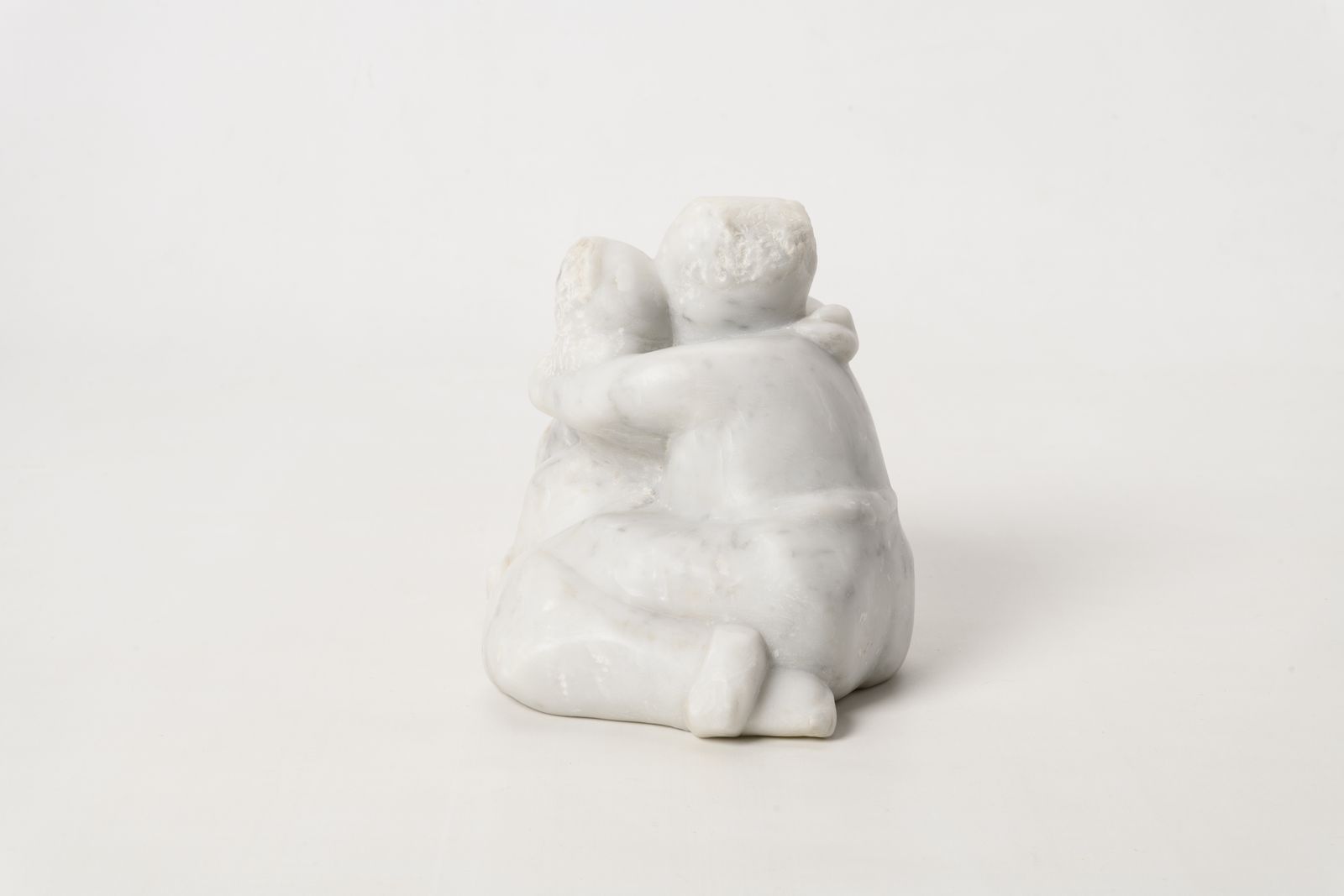 British School, The Embrace — Marble Sculpture, Late 20th Century photo Art