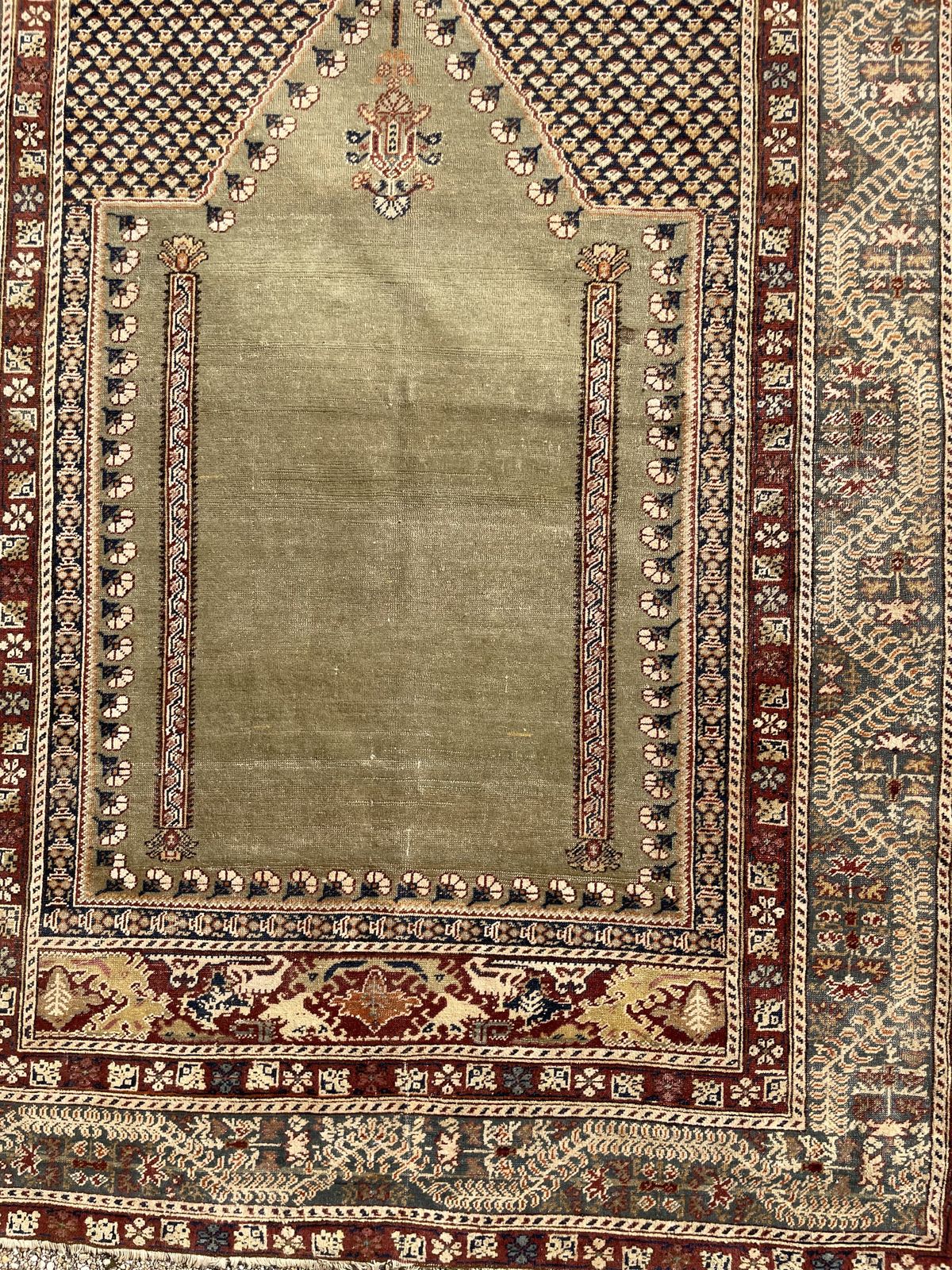 2250.0 Antique Anatolian Ghiordes Prayer Rug photo