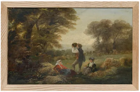 Attrib. Edgar Barclay (1842 1913)   Late 19th Century Oil, Harvest Jolly photo furniture