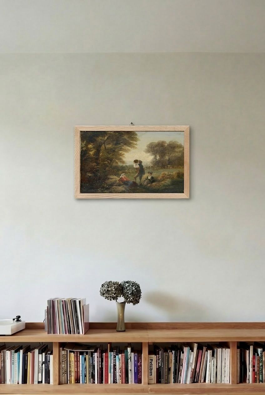 Attrib. Edgar Barclay (1842 1913)   Late 19th Century Oil, Harvest Jolly photo Art