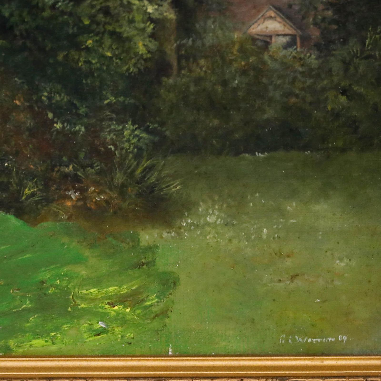 G. Warren   Framed 20th Century Oil, The Forgotten Oak. photo vinterior