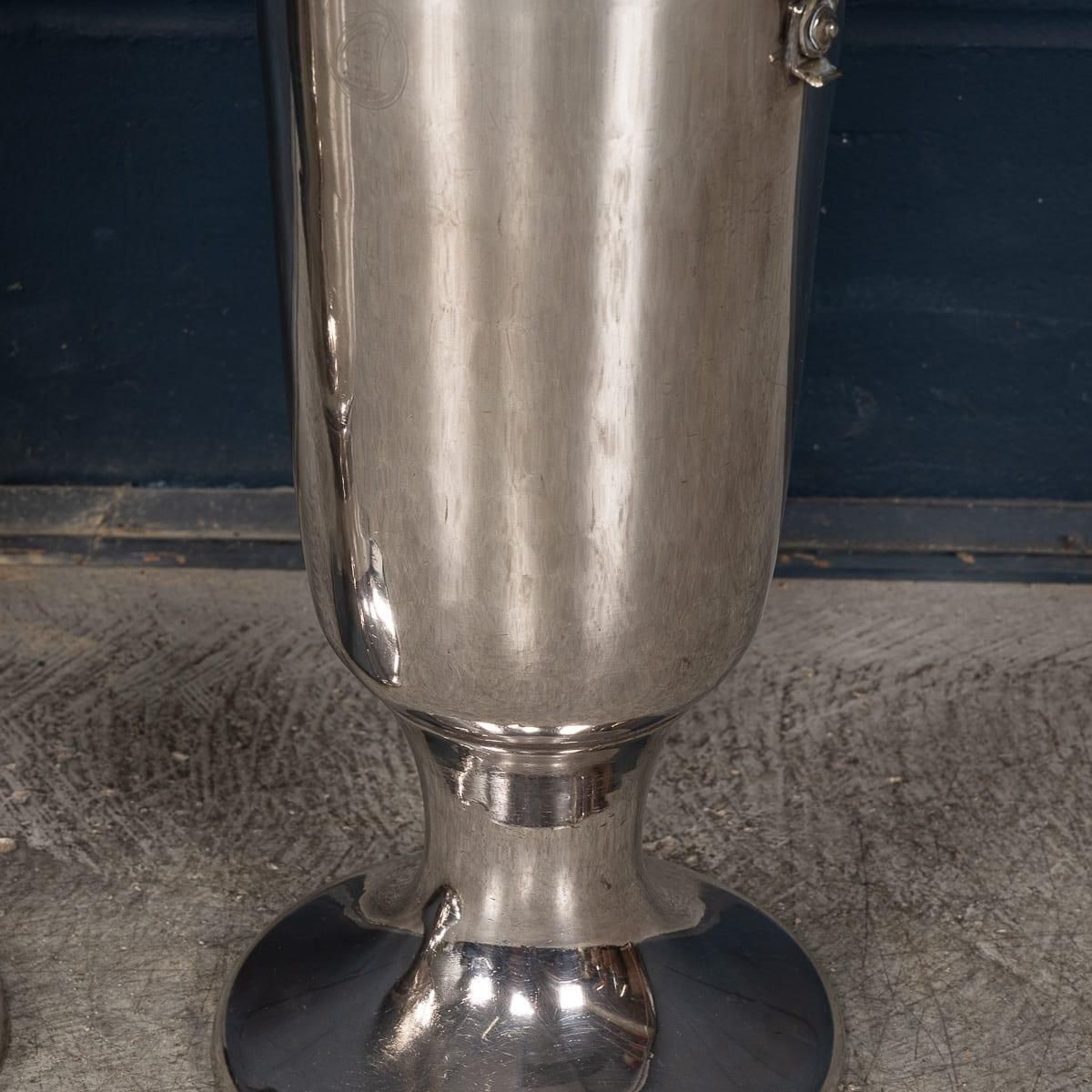 1720.0 Vintage Tall Silver Plated Wine Coolers, Mid 20th Century, England photo