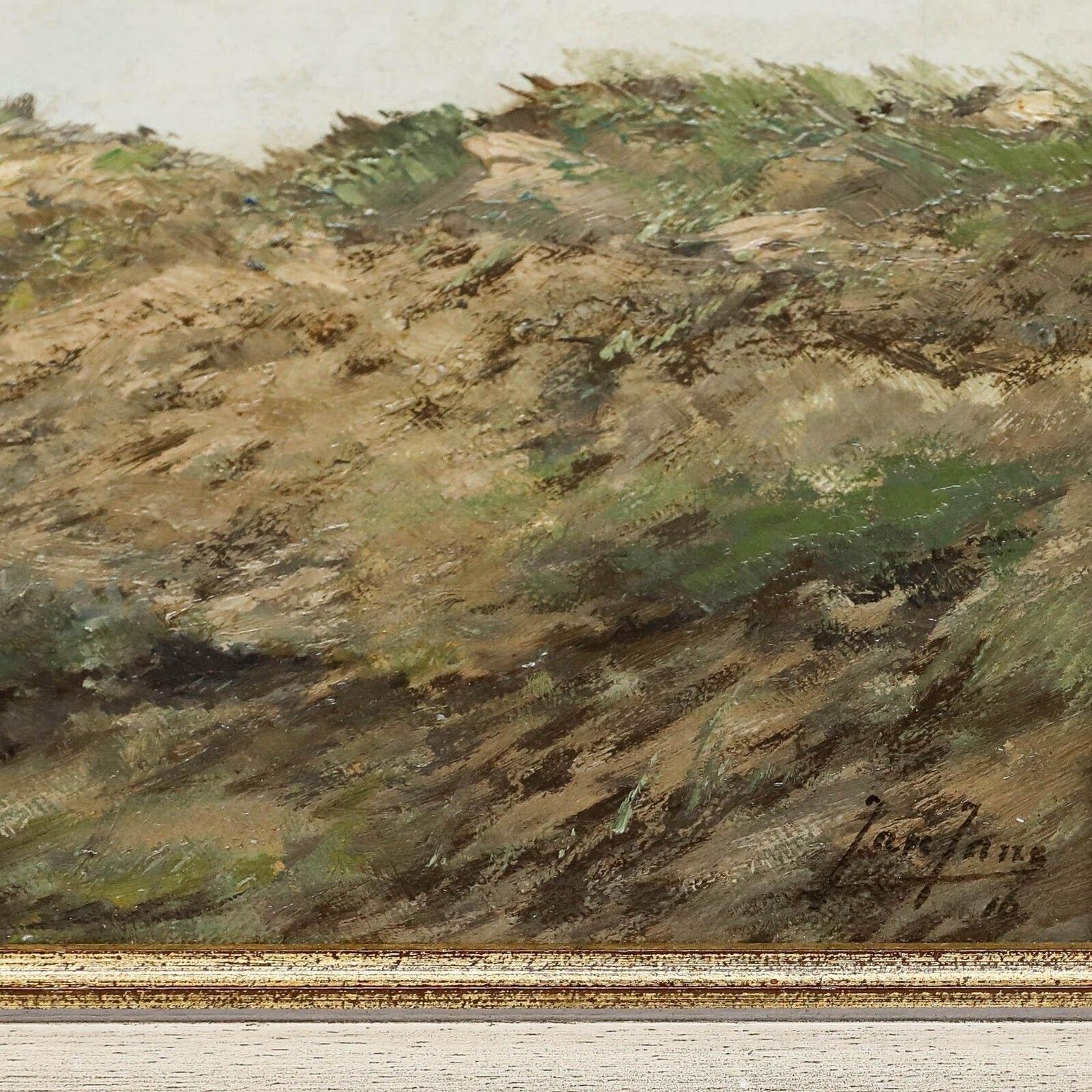 Jan Jans (1893 1963)   Framed Early 20th Century Oil, Windswept Dunes photo buy