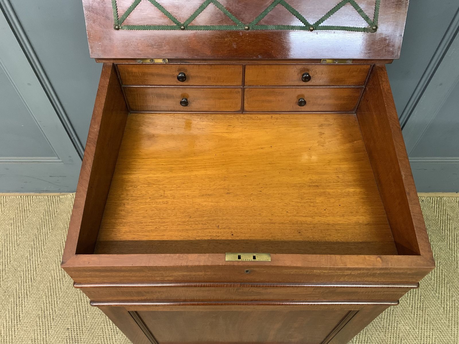 photo for sale Gillows Early Victorian Mahogany Davenport