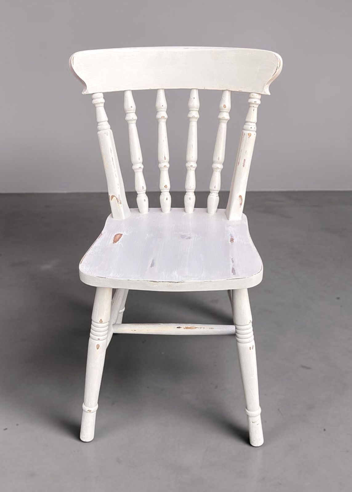Curated Set Of 6 Painted Windsor Chairs – Vintage Country House Collection photo vinterior