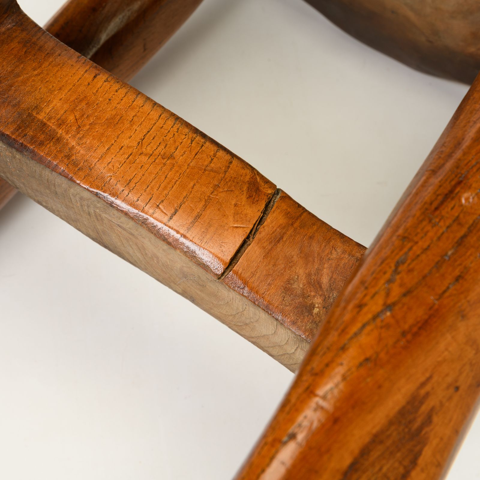 Central African Carved Hardwood Side Table Democratic Republic Of The Congo, Mid 20th Century photo vinterior