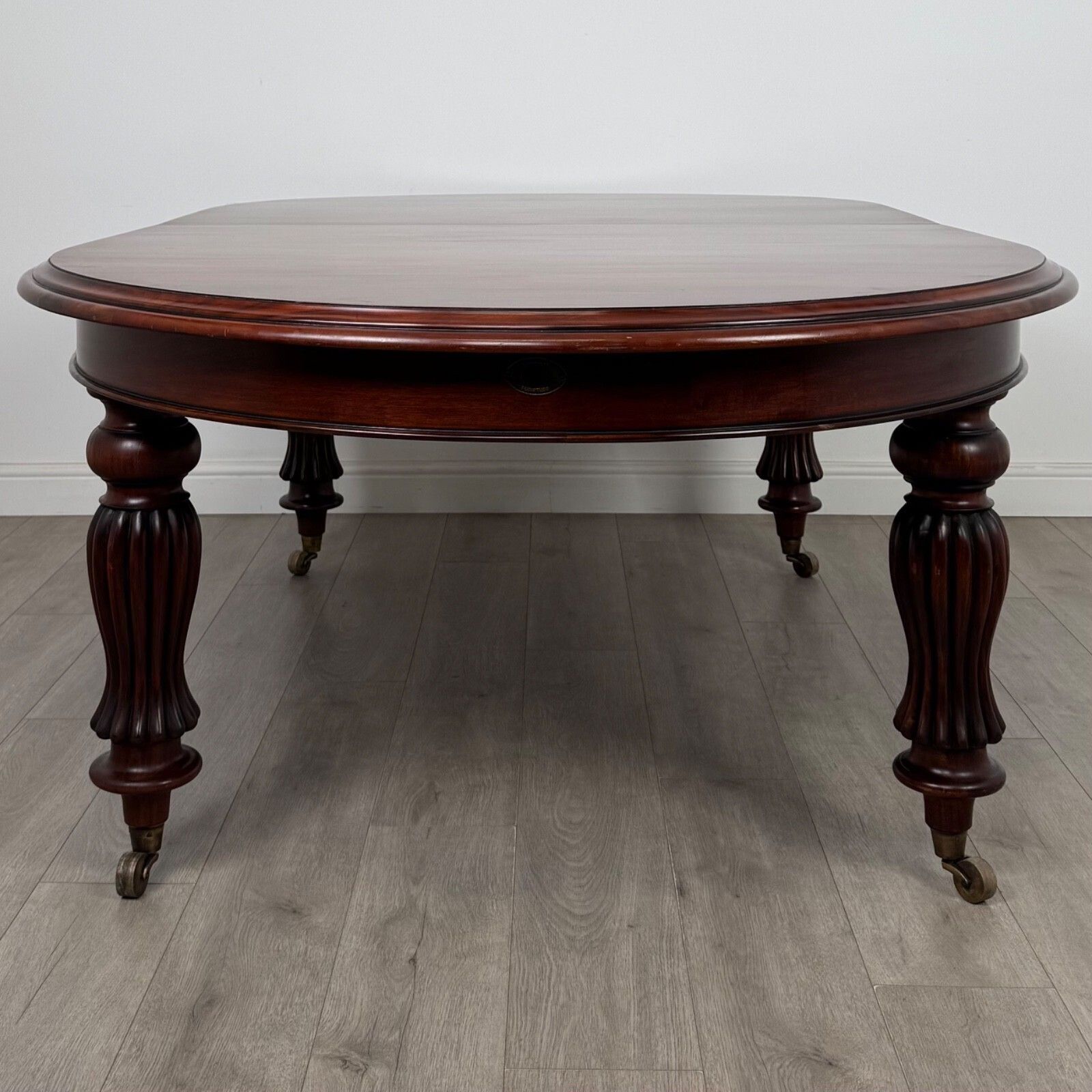 Antique 20th Century Victorian Style Dining Table In Mahogany ( Af 5381 ) photo for sale