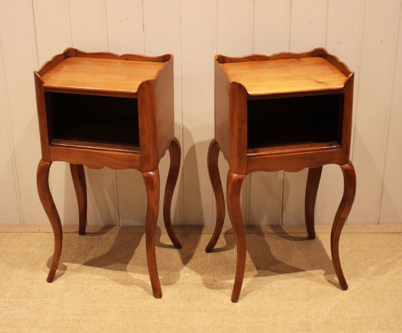 Pair Of French Cherry Wood Bedside Cabinets photo 495.0