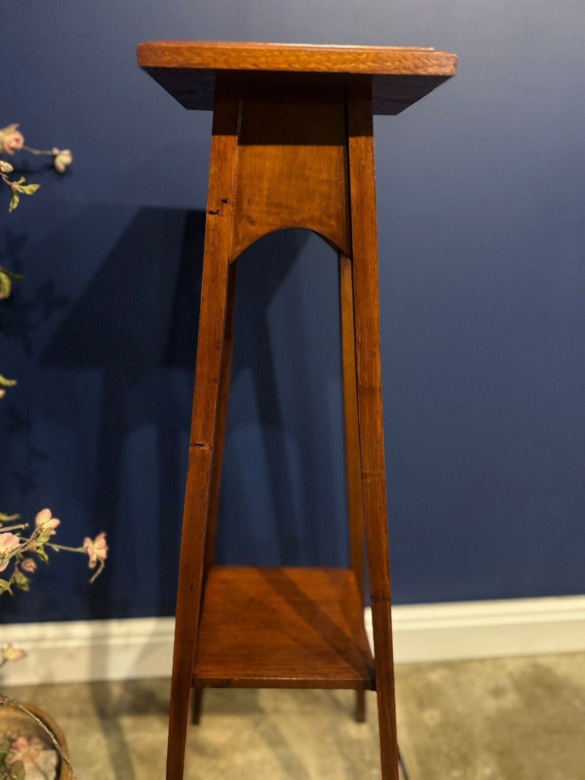 Antique Plant Stand Jardiniere English Oak Plant Stand Arts And Crafts Two Tier. photo vinterior