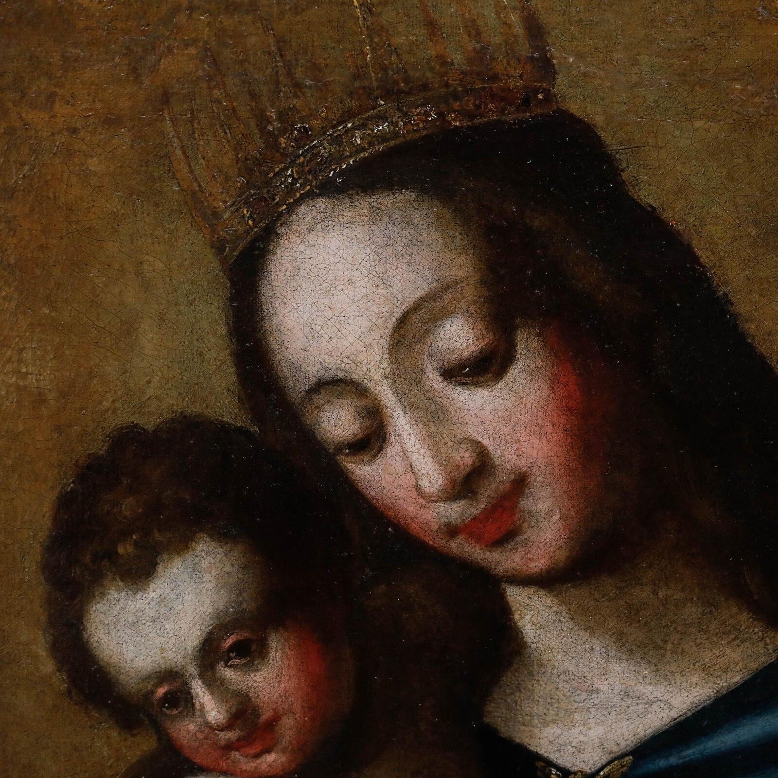Spanish School 17th Century Oil   Queen Of Heaven photo 1750.0