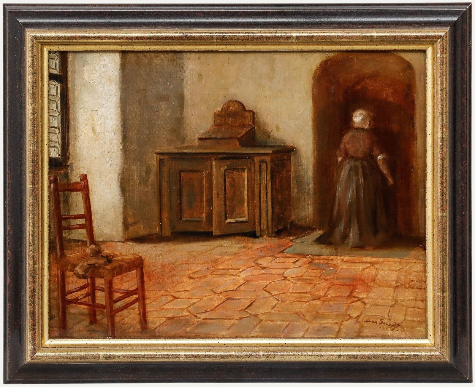 Max Gaisser (1857 1922)   19th Century Oil, Quiet Interior