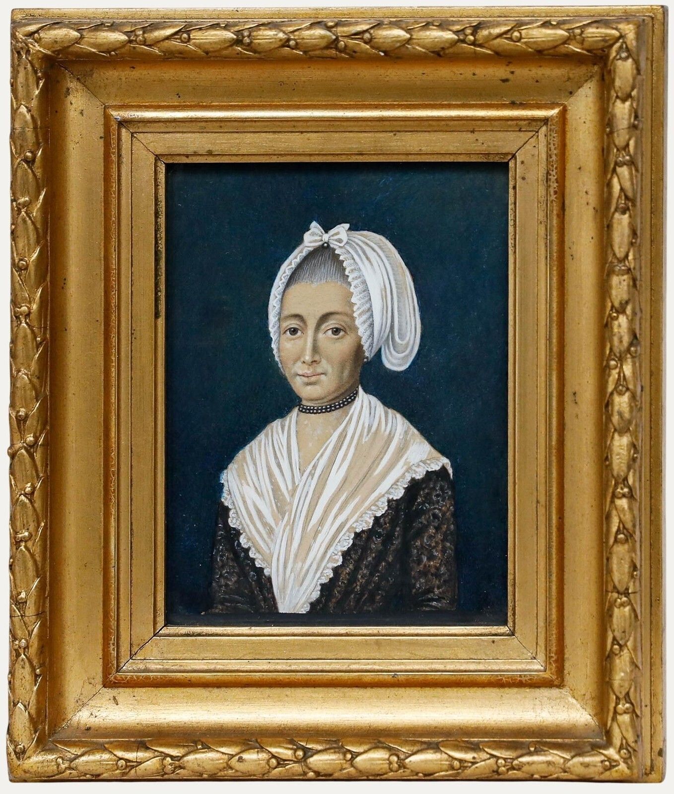 Anquet Portraits   19th Century Gouache, Marie Catharine Franquet