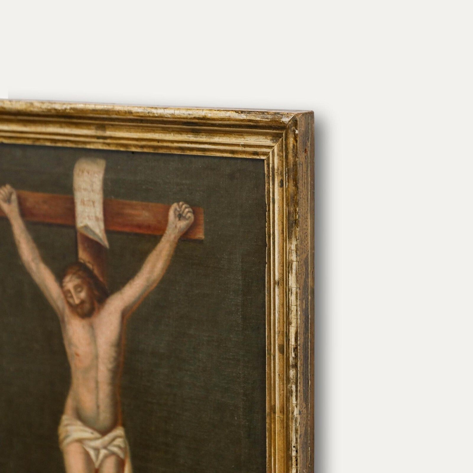 Fidelis Bentele (1830 1901)   Framed 1872 Oil, The Crucifixion Of Jesus Christ photo 550.0