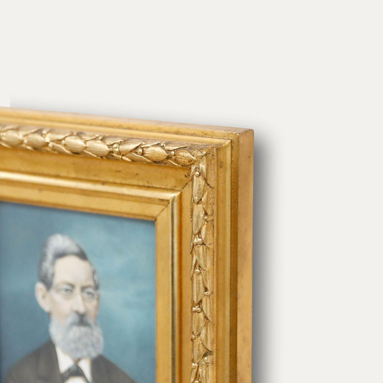 The Franquet Portraits   19th Century Gouache, Portrait Of A Franquet Gentleman photo vinterior