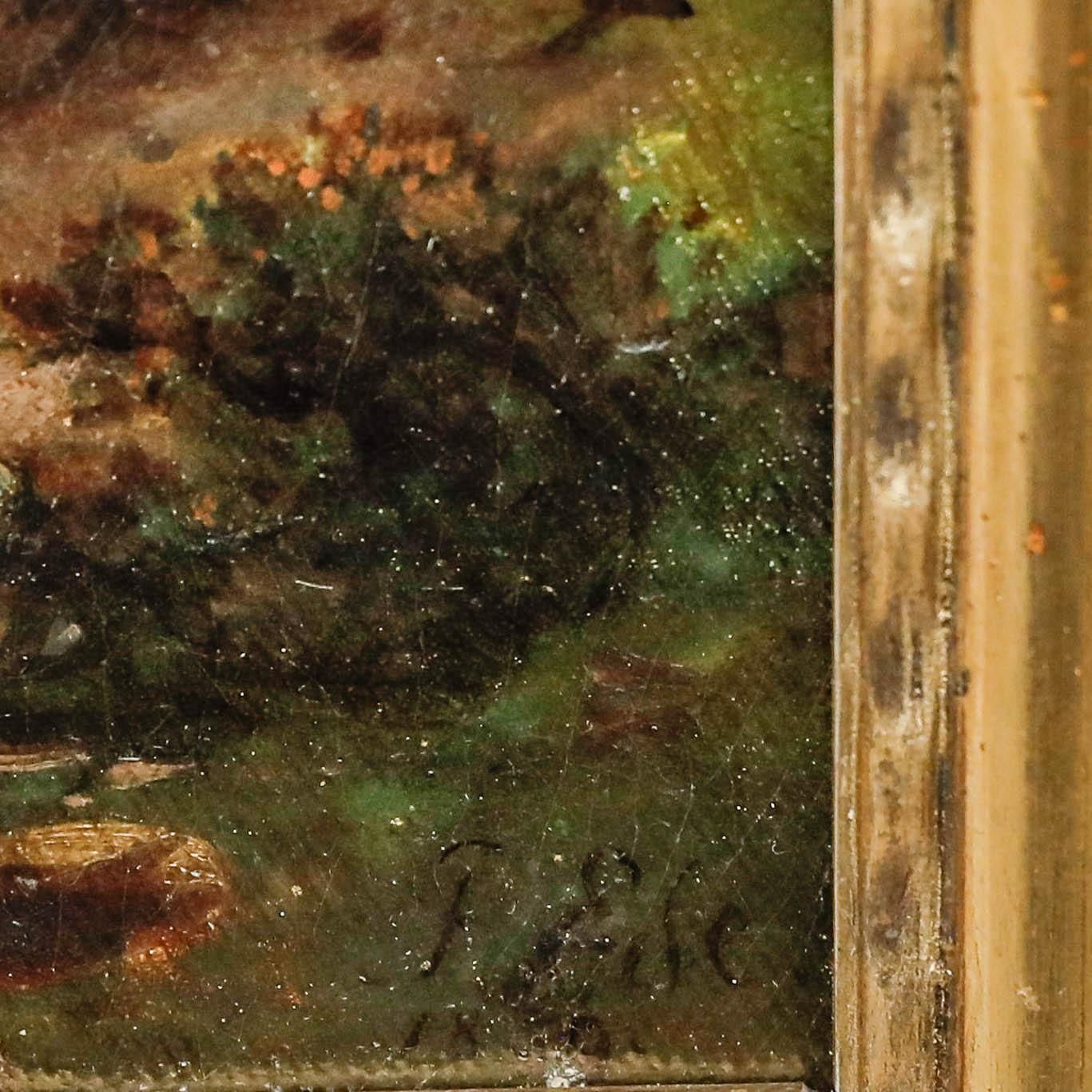 Art F. Ede   Framed 1859 Oil, Towards The Mountains photo