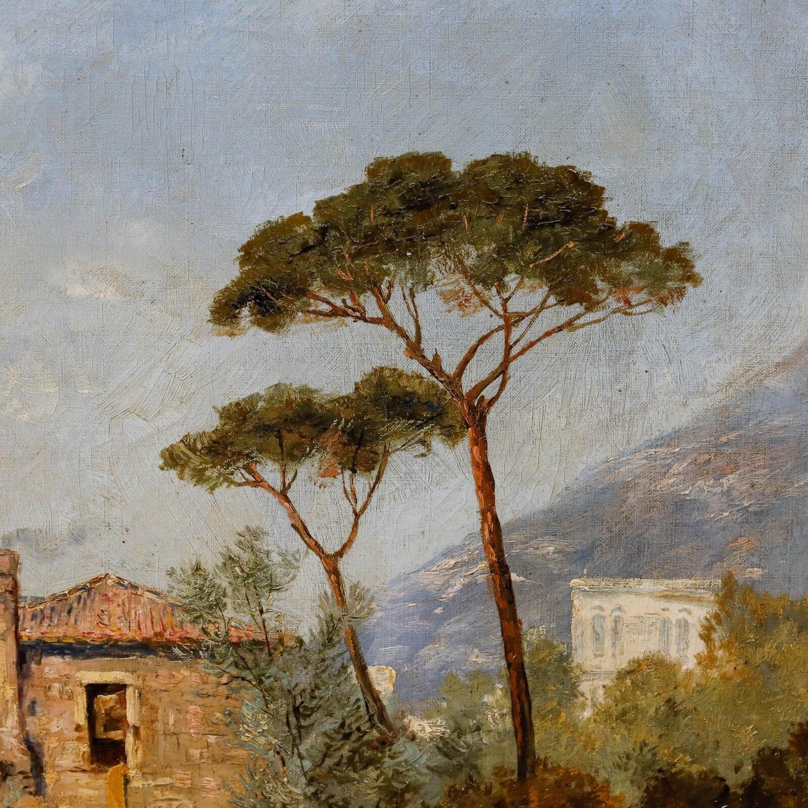 Attrib. Karl Theodor Wagner (1856 1921)   Framed Oil, Amalfi Coastline photo 995.0