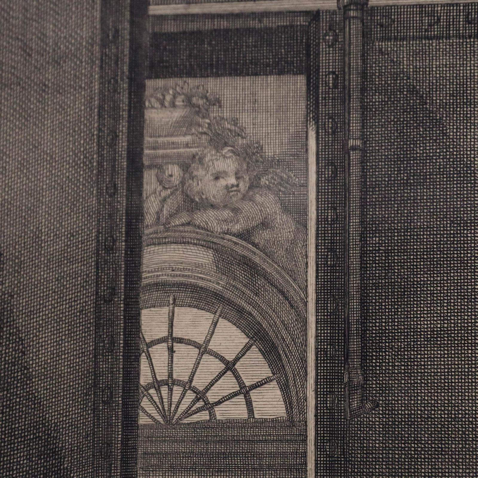 Johann Elias Ridinger (1698 1767)   Framed 1734 Engraving, The New Riding School photo 225.0