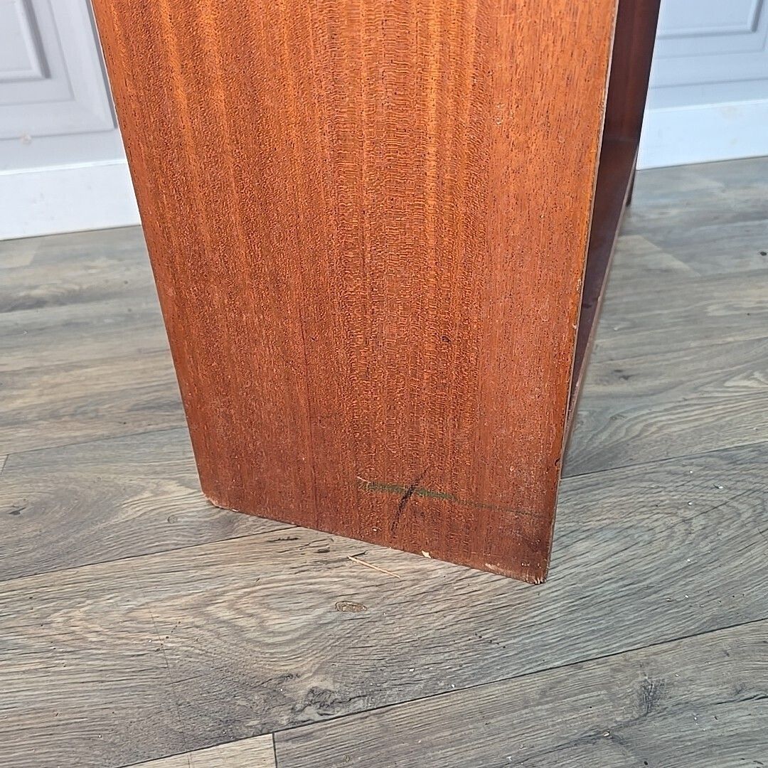photo for sale Retro Bookcase Book Shelf / Shelves Vintage Teak Wooden Effect   Mid Century
