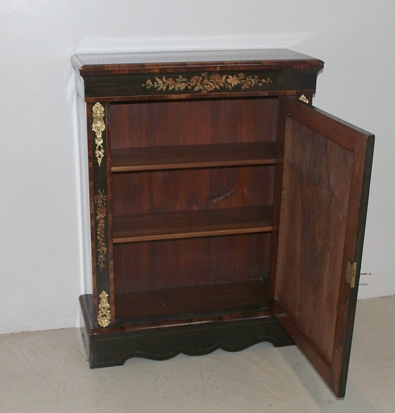 photo vintage Pair Of Furniture Napoleon III Inlaid 19th