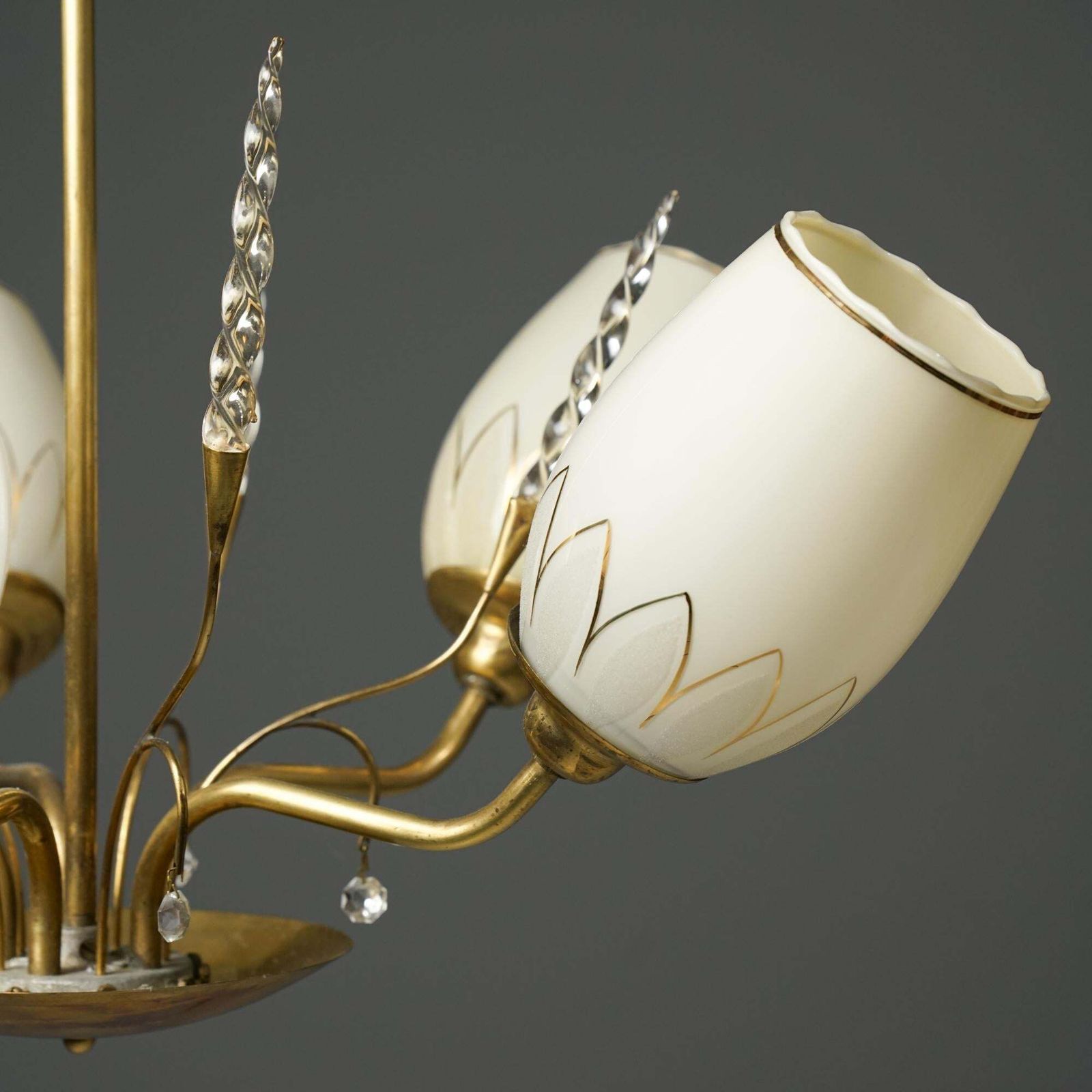 Scandinavian Modern Chandelier, Korumo Oy, Finland, 1950s photo furniture