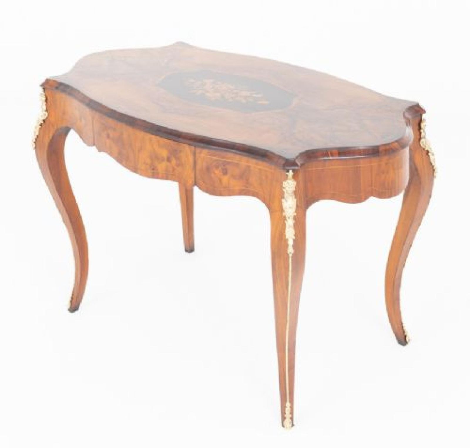 Louis XV Revival Centre Table Marquetry Inlay 1860 photo 1750.0