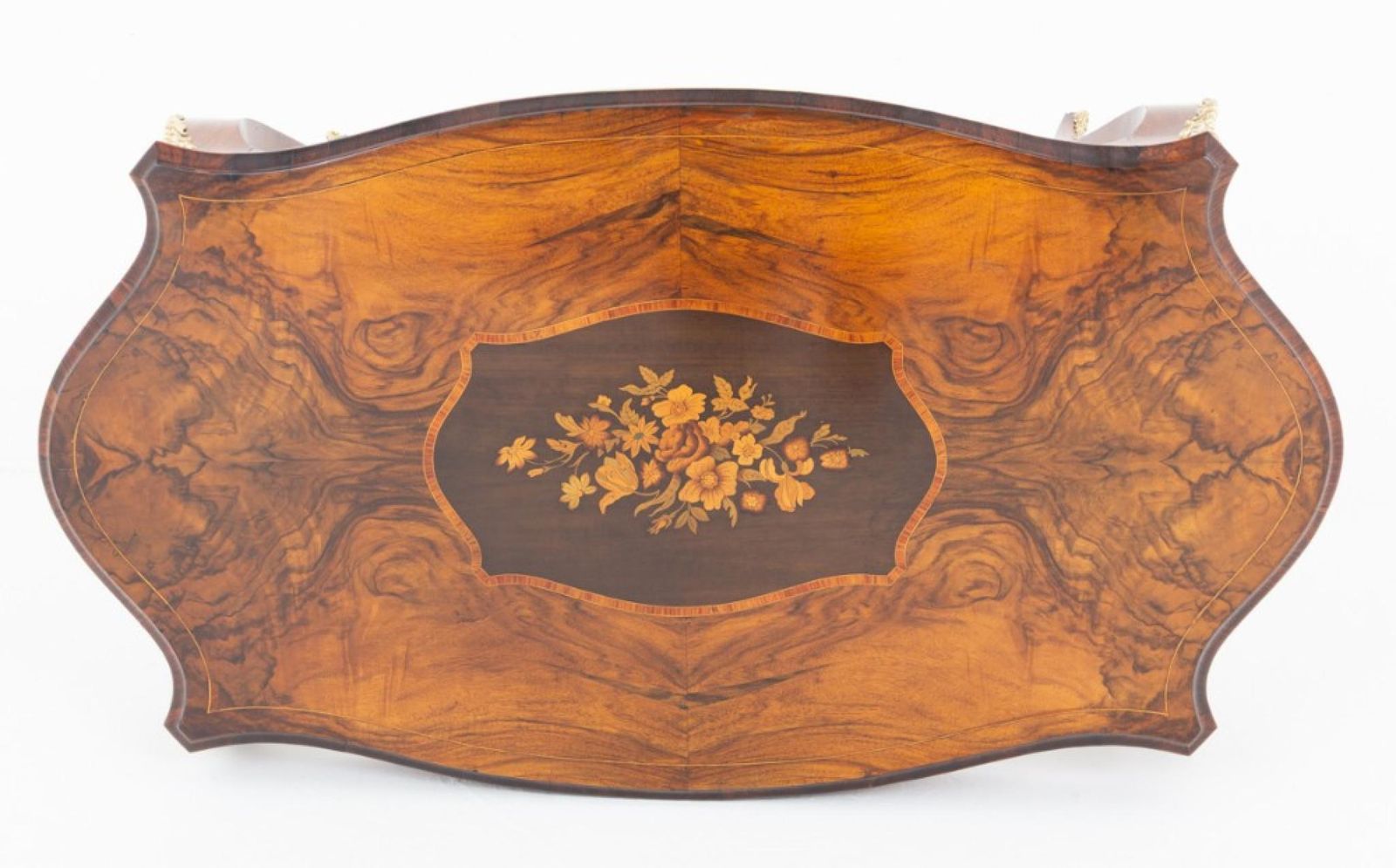 photo furniture Louis XV Revival Centre Table Marquetry Inlay 1860