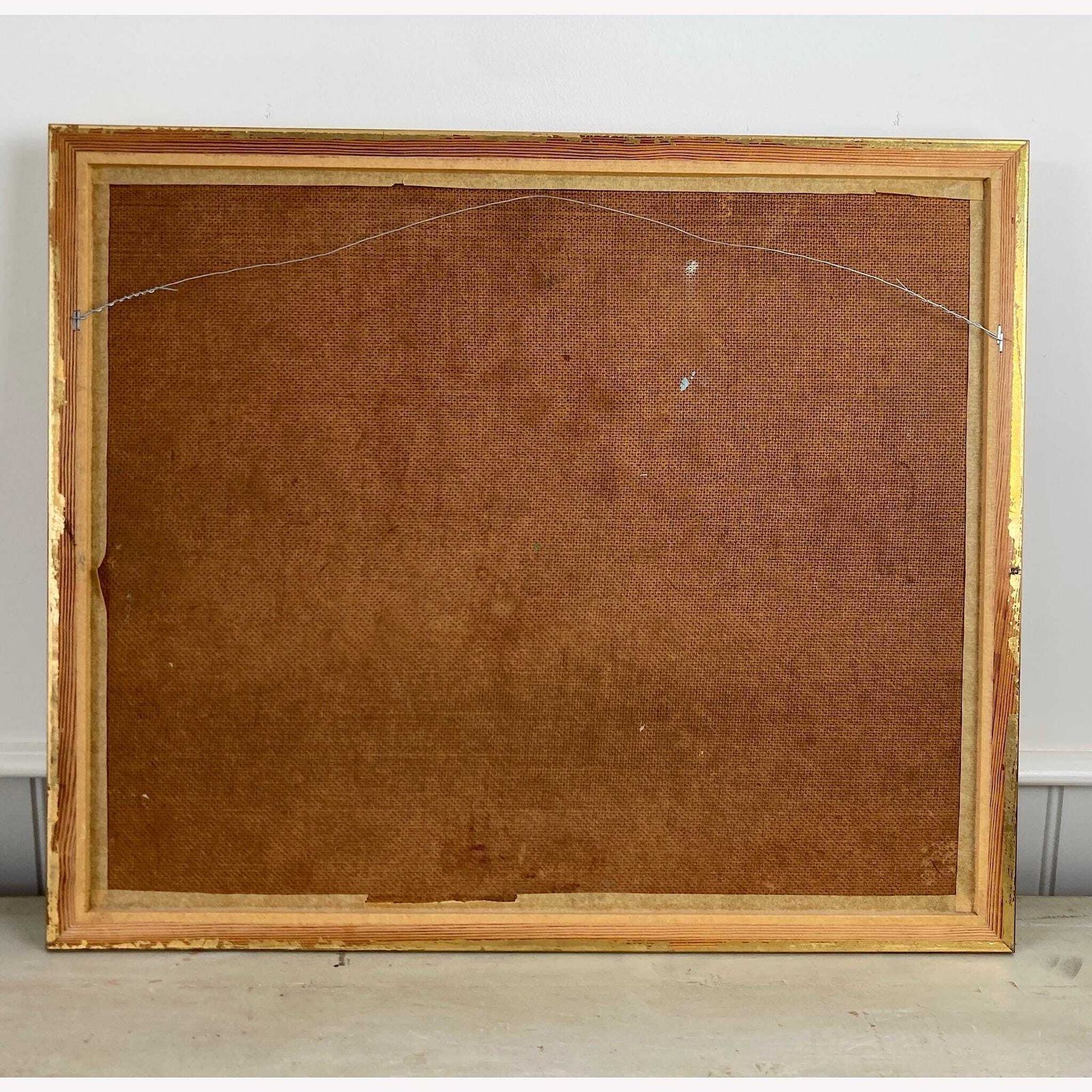 photo for sale The Studio Table   Vintage Mid Century Modern Scandinavian Original Oil Painting