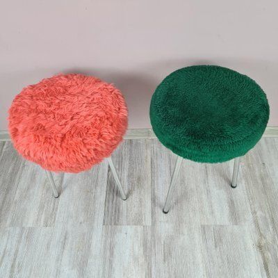Stools From Veb Elektroinstallation Deutschneudorf, East Germany, 1960s 1970s, Set Of 2 photo buy