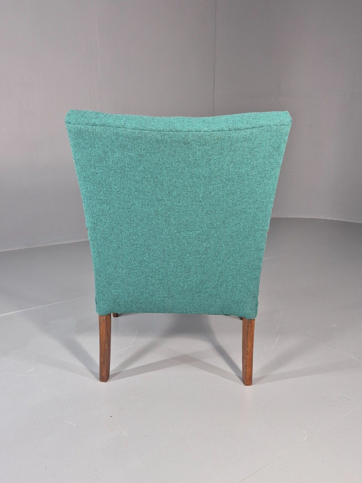 photo for sale Vintage Mid Century Teak Lounge Chair New Upholstery Retro 1960s Eb11814 Mnor