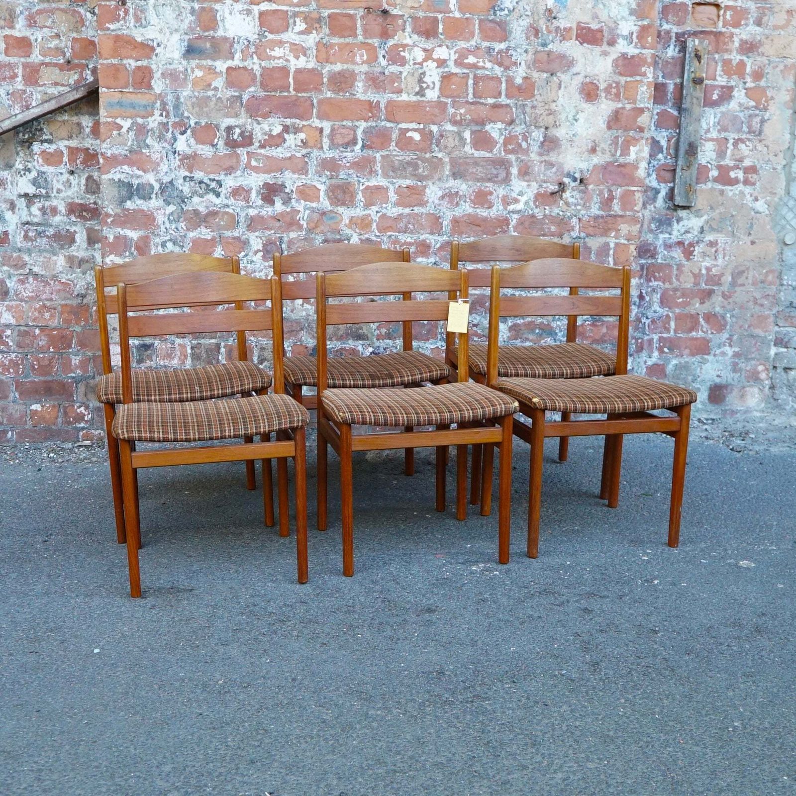 Midcentury Danish Boltinge Møbelfabrik Chairs X 6