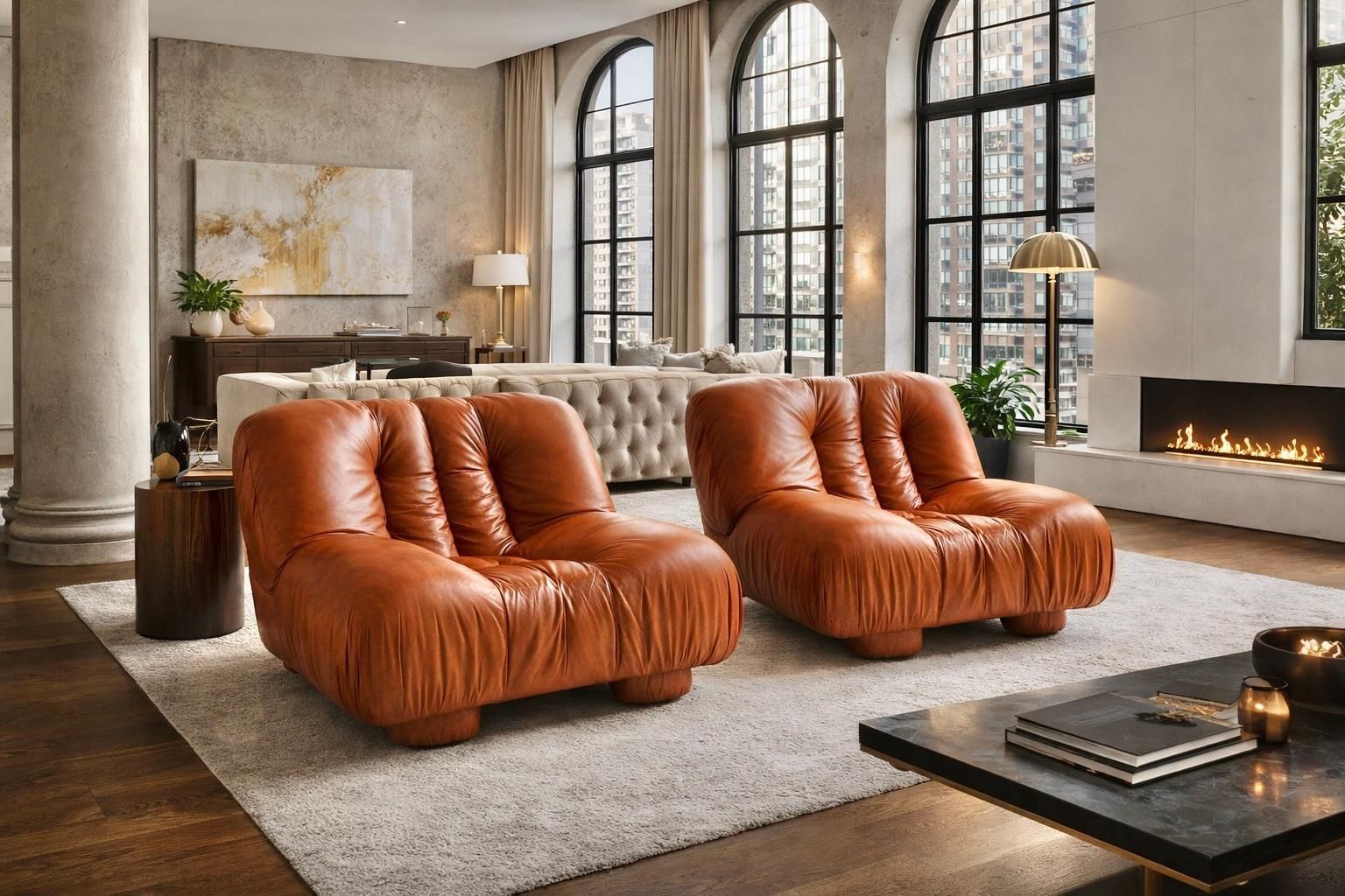 Rare Pair Of Lounge Chairs By Giuseppe Rossi Di Albizzate , Italy – 1970’s photo furniture