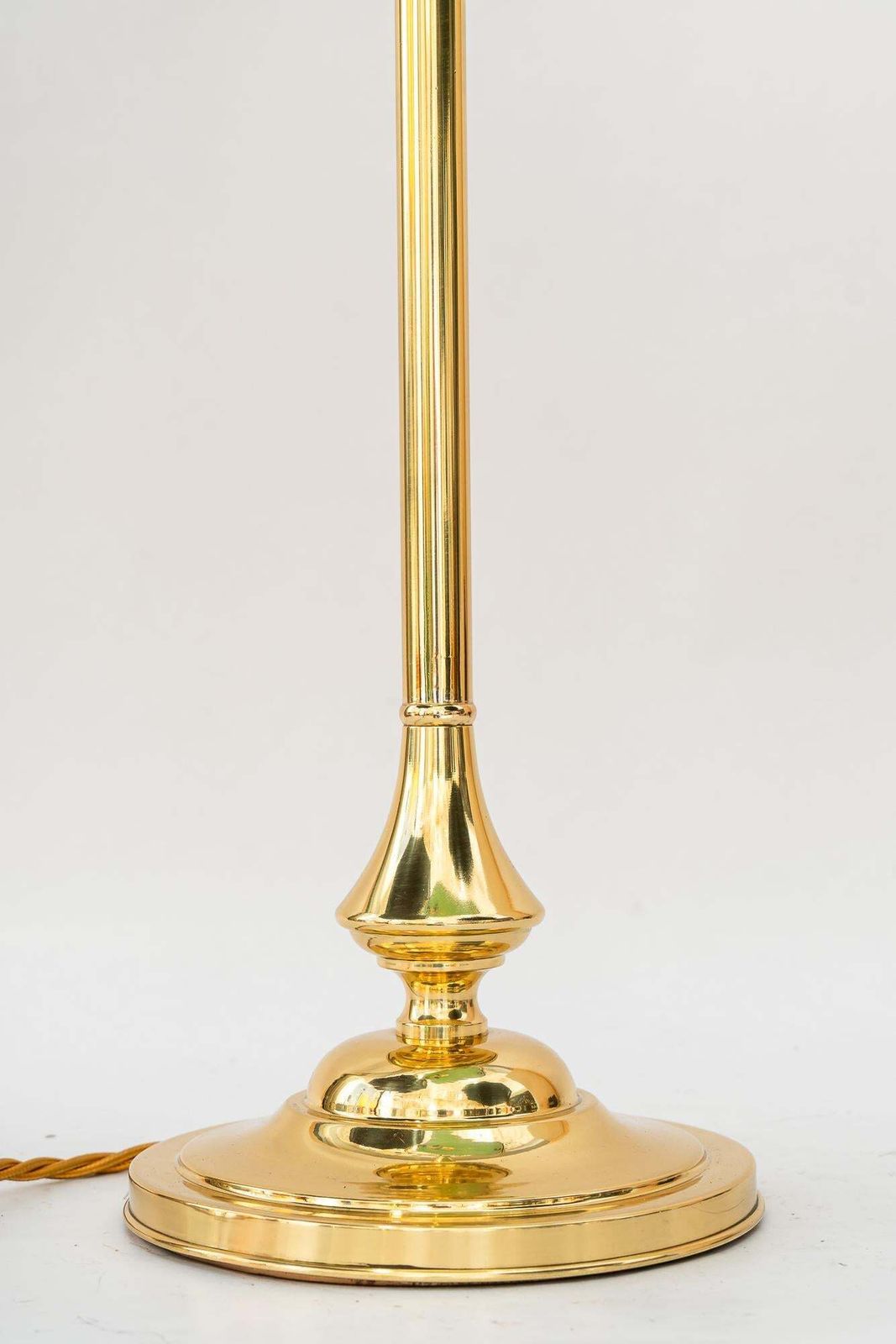 Banker Table Lamp With Glass Shade Vienna Around 1920s photo Lighting