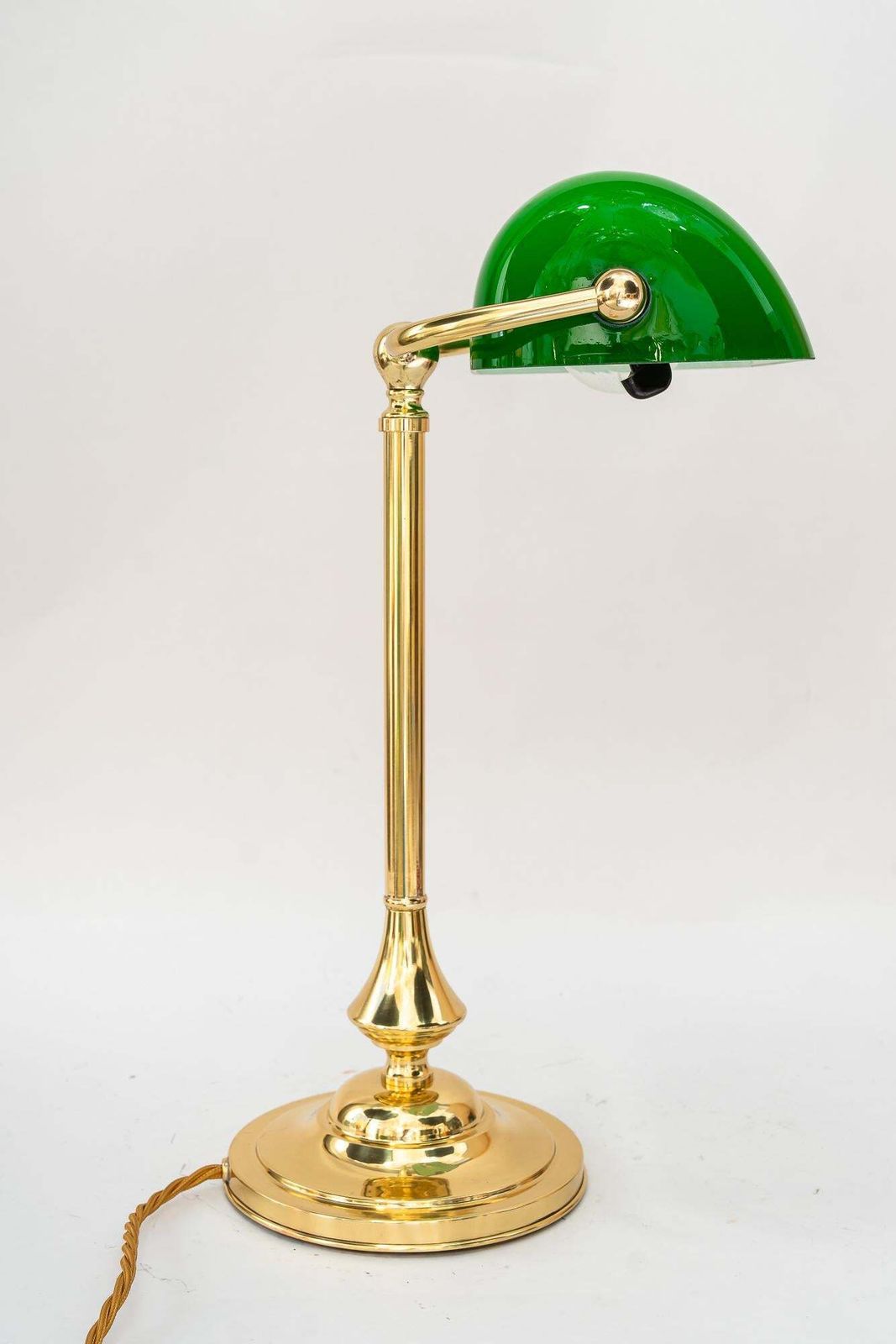 photo for sale Banker Table Lamp With Glass Shade Vienna Around 1920s