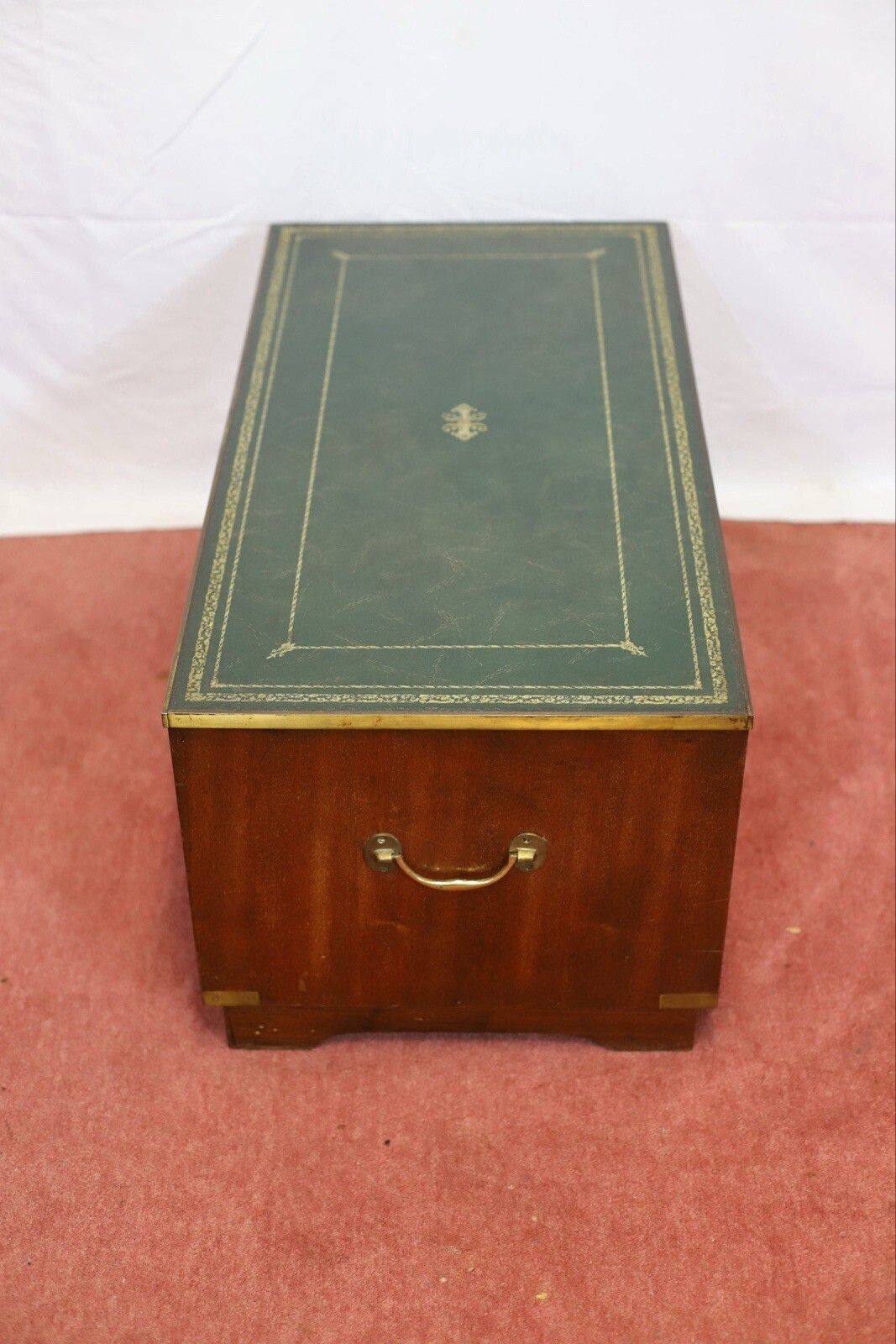 photo for sale Reprodux Bevan Funnell Lovely Military Campaign Style Chest Of Four Drawers