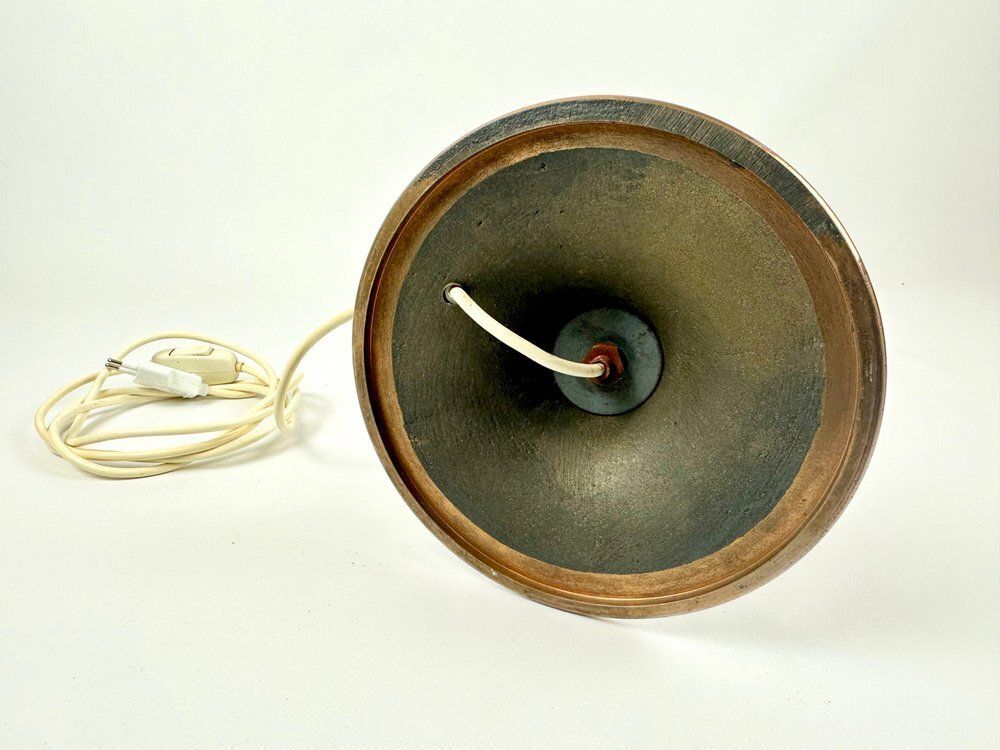 Mid Century Modern Bamboo Table Lamp In Bronze By Ingo Maurer For Design M, 1970s photo vintage