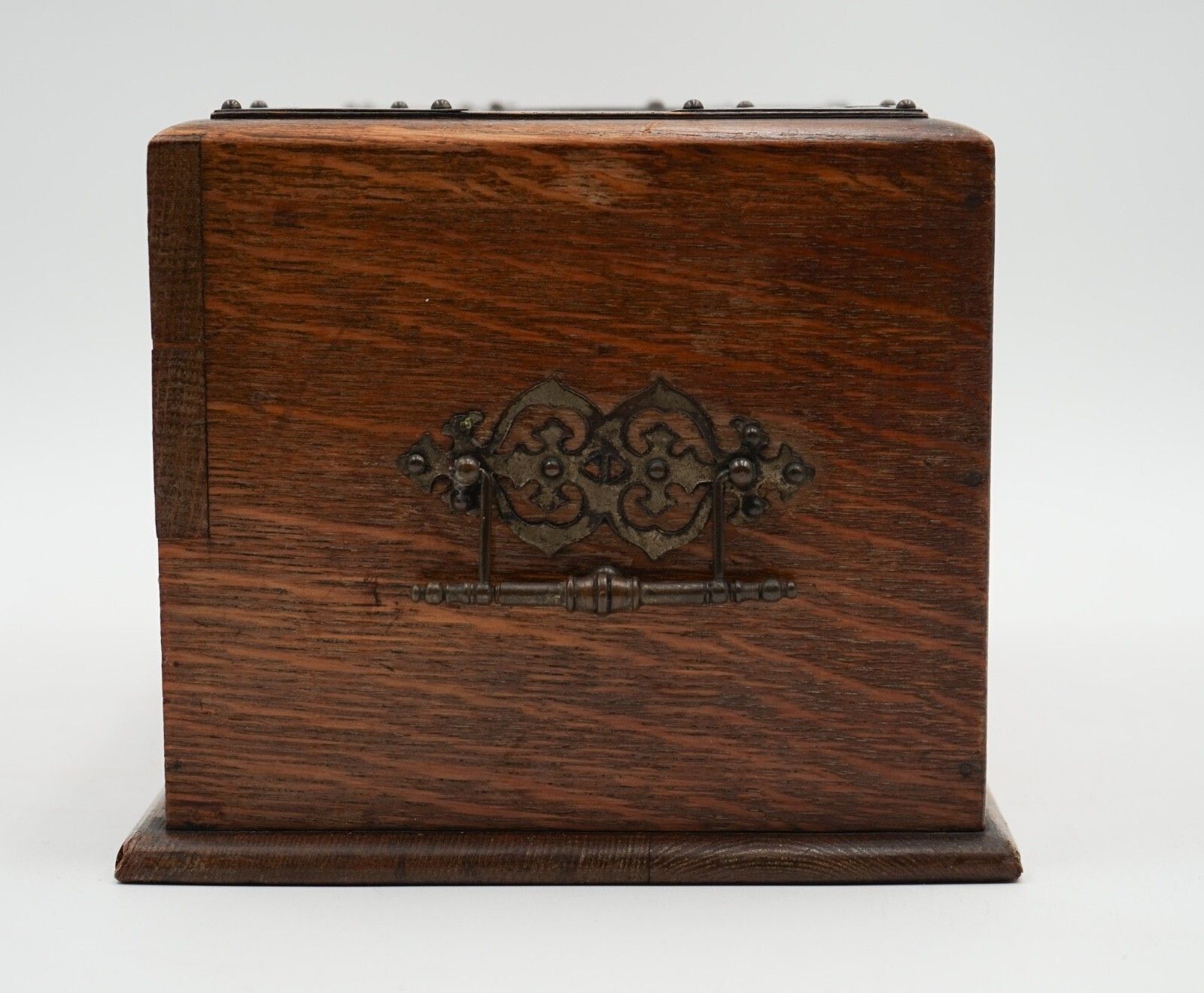 photo furniture Antique Asian Oriental Mahjong Set Of 148 Tiles In Edwardian Oak Box