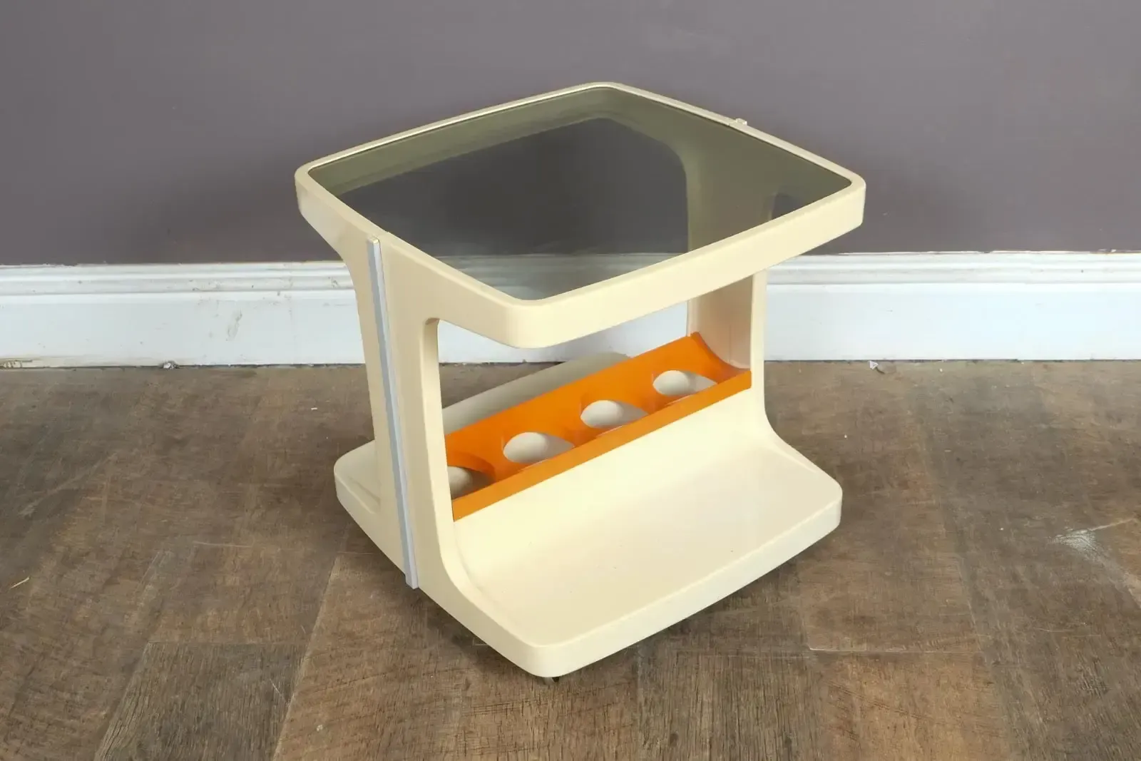 Marc Held For Prisunic Bar Trolley Vintage 1970s Space Age French Design Plastic photo 325.0