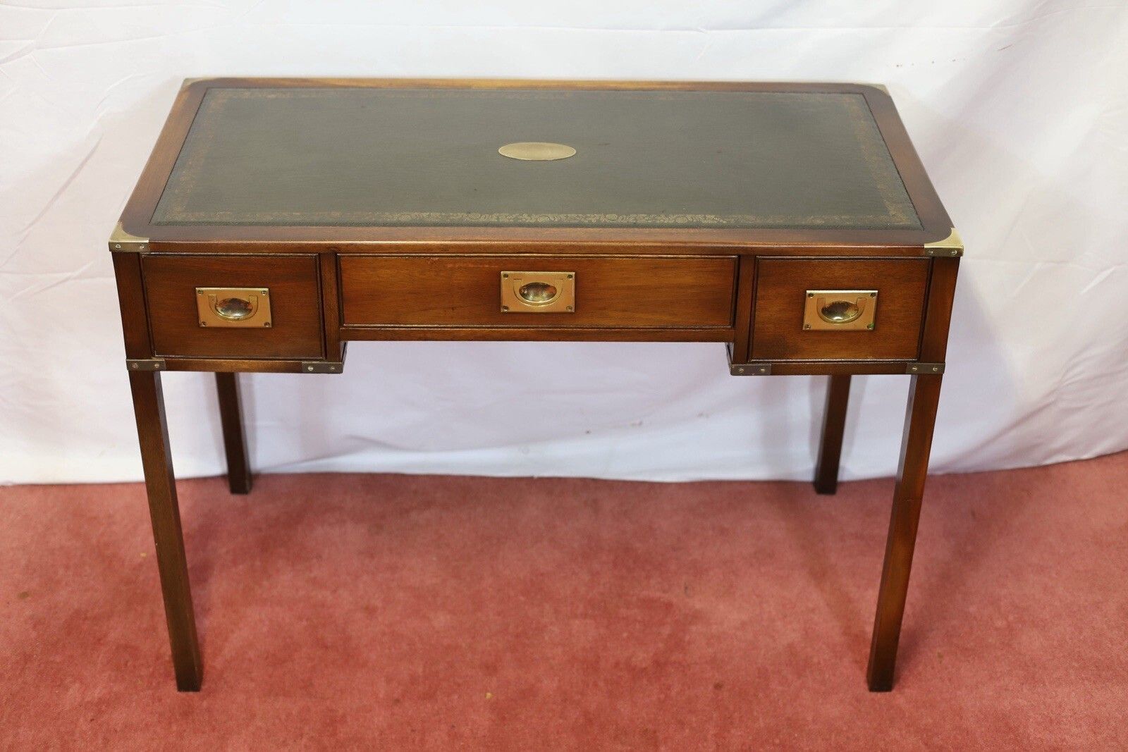 Reprodux Bevan Funnell Lovely Military Campaign Style Writing Desk photo for sale