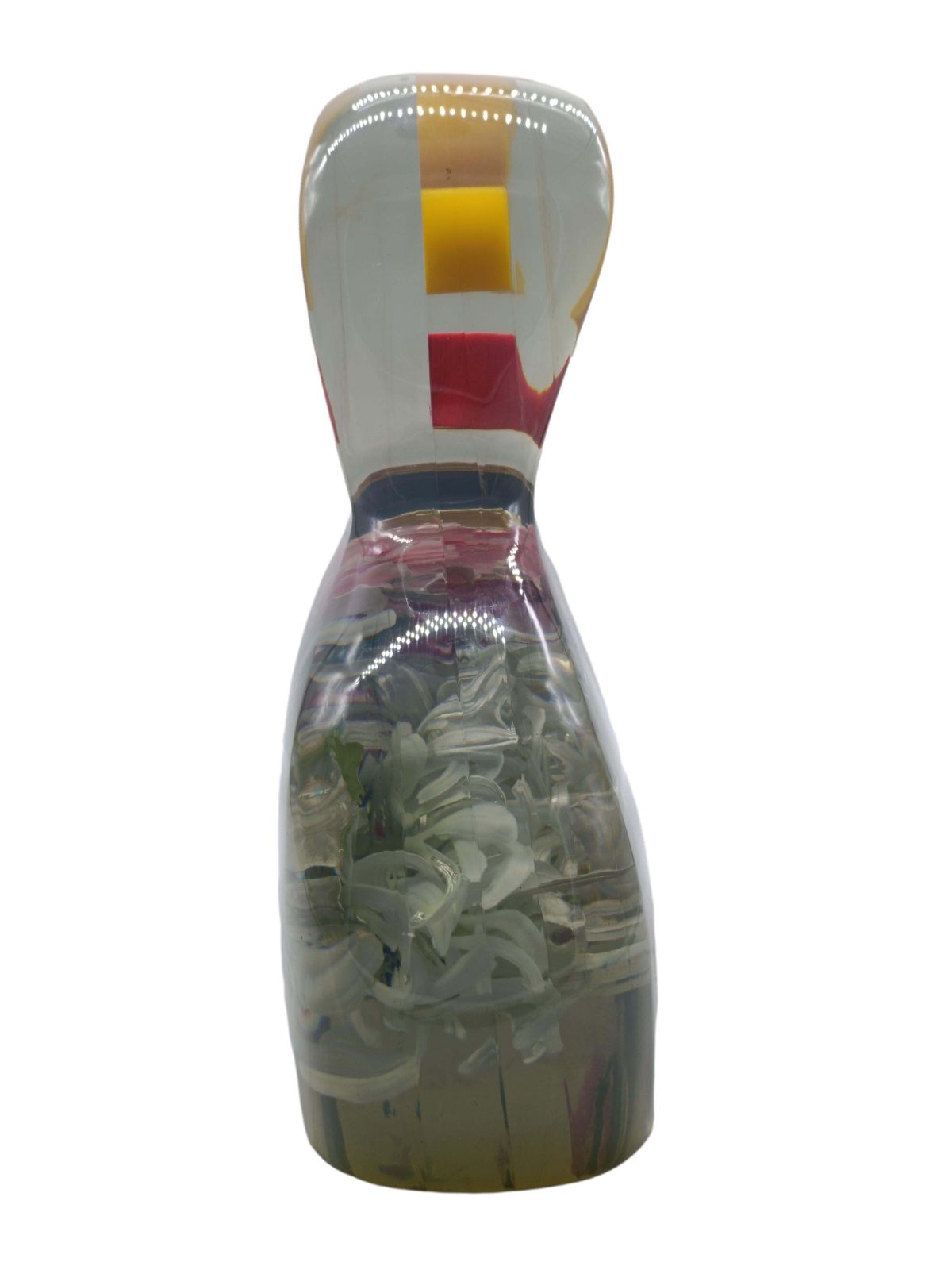 Enrico Baj Sculpture In Resin And Mixed Technique "La Dama Di Fiori," Italy 1985s photo 4352.0